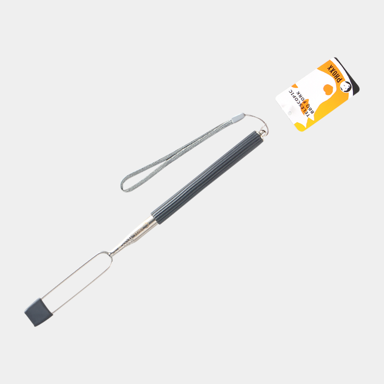 Silicone Handle BBQ Fork, grillitikku - full image 1