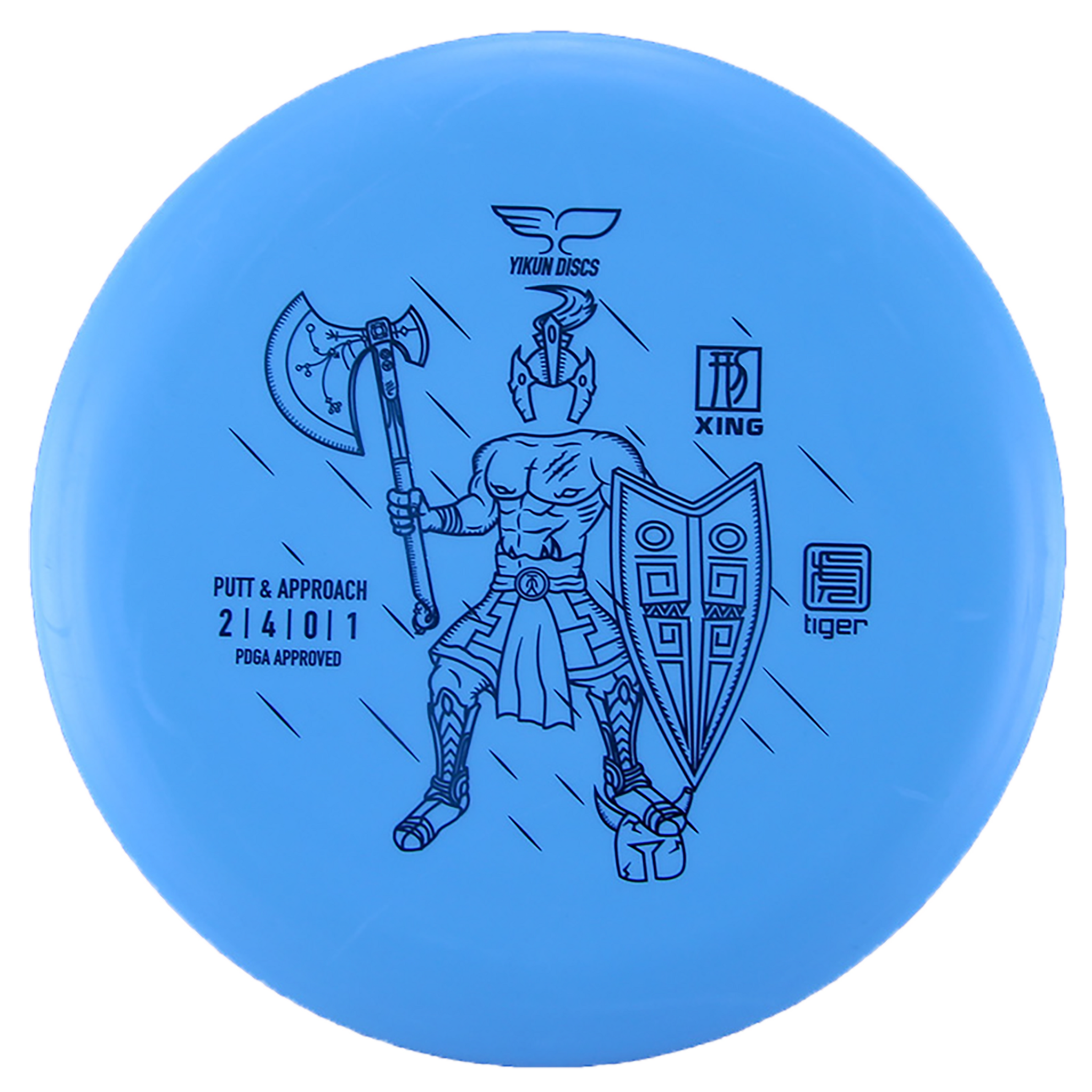 YIKUN Tiger Line Putter XING, 165-170 г, клюшка для фрисби-гольфа