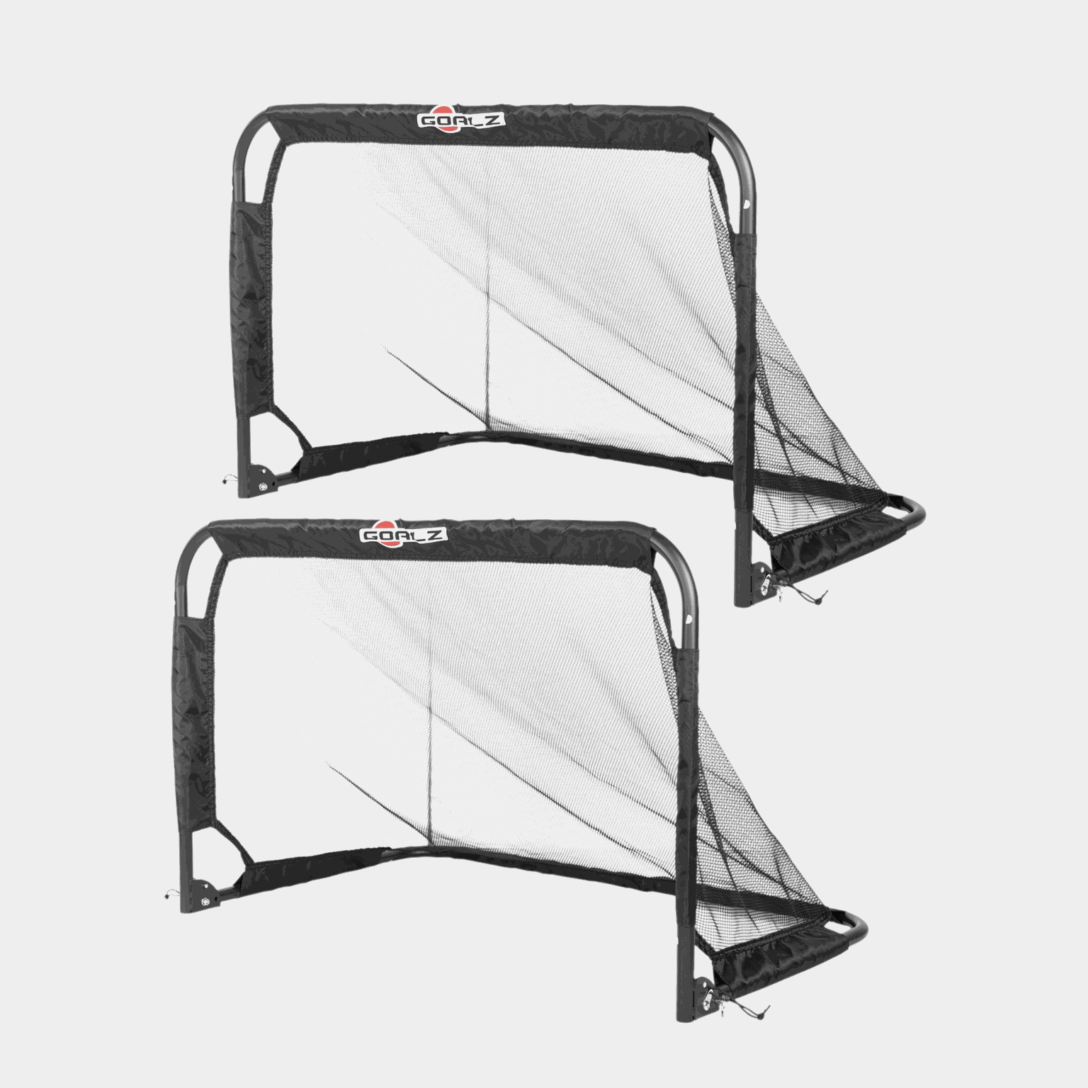 fotball mål 2 pk sammenleggbar 90x60x60 cm stål - full image 1