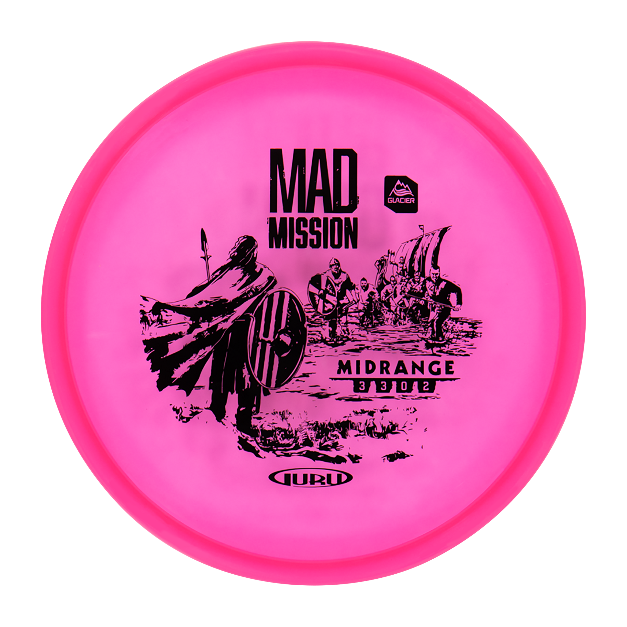Guru Glacier Line Midrange Mad Mission, 170-175 г, шайба для фрисби-гольфа средней дальности