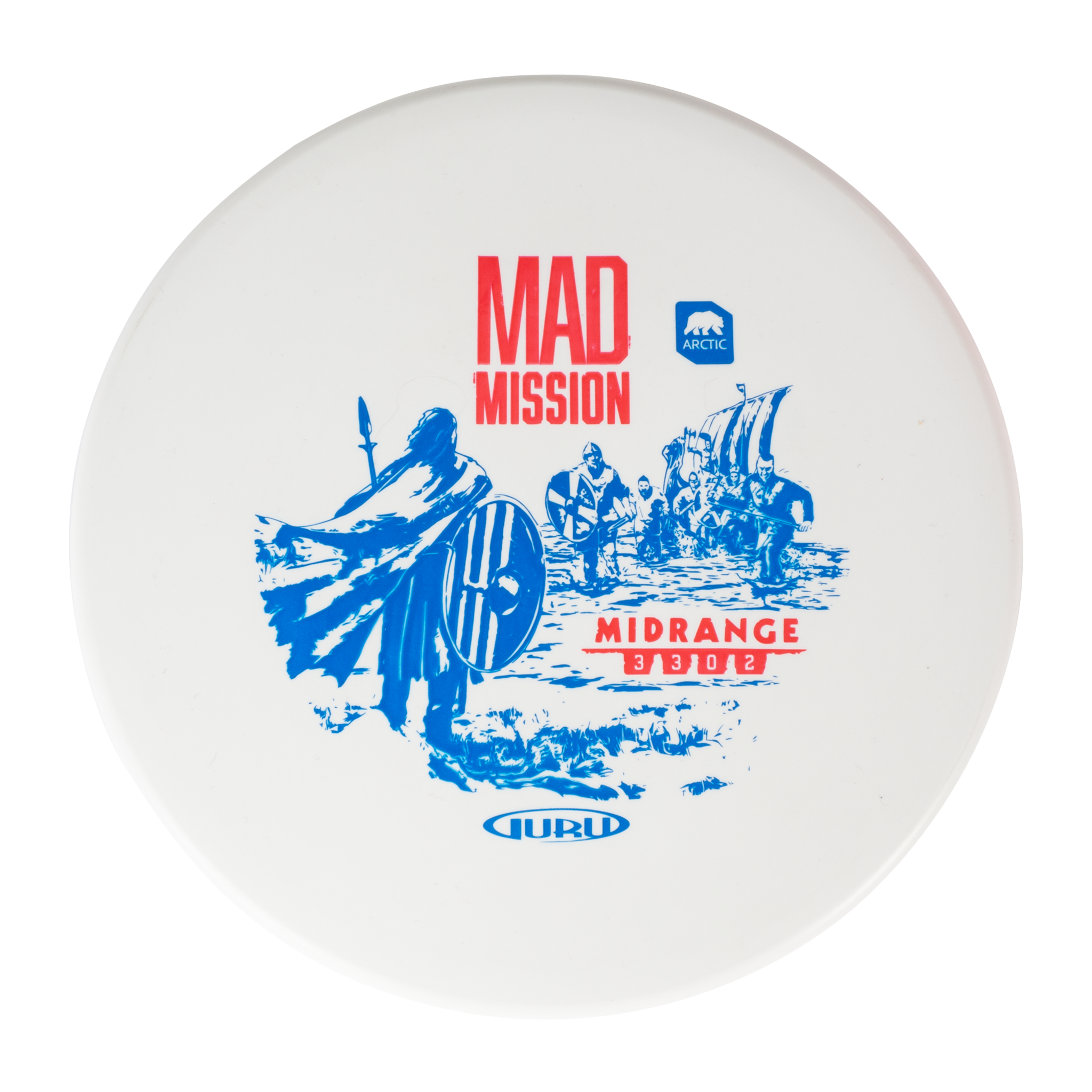 Guru Arctic Line Midrange Mad Mission, 150-165 г, фрисби-гольф средней дальности