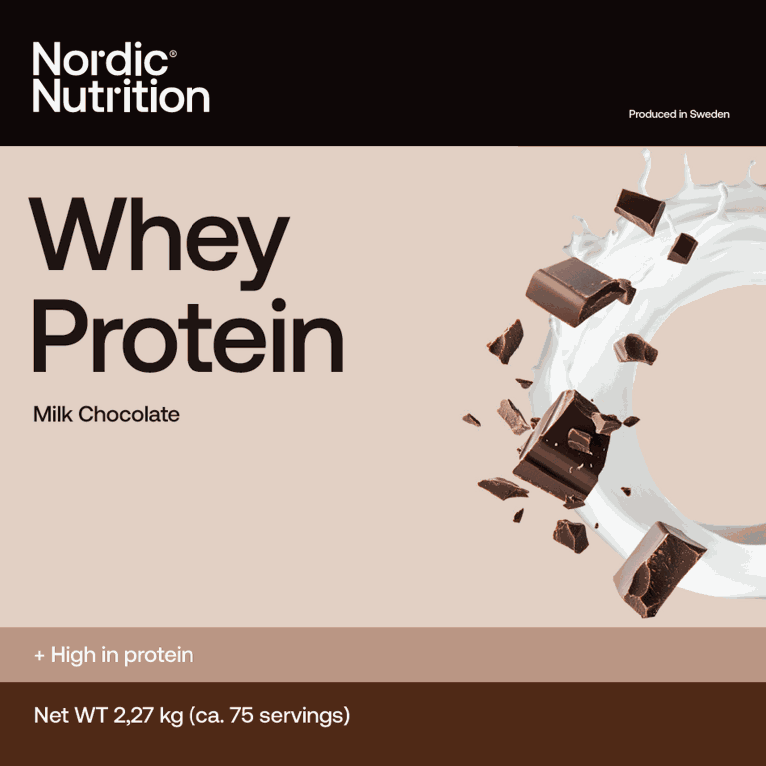 Whey Protein - Chocolate 2270 g, proteiinijauhe - full image 1