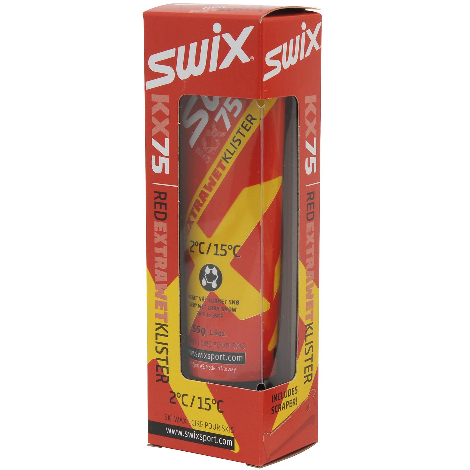 Klister KX75 Red Extra Wet 2C/15C 25/26, liisteri märälle lumelle - full image 2