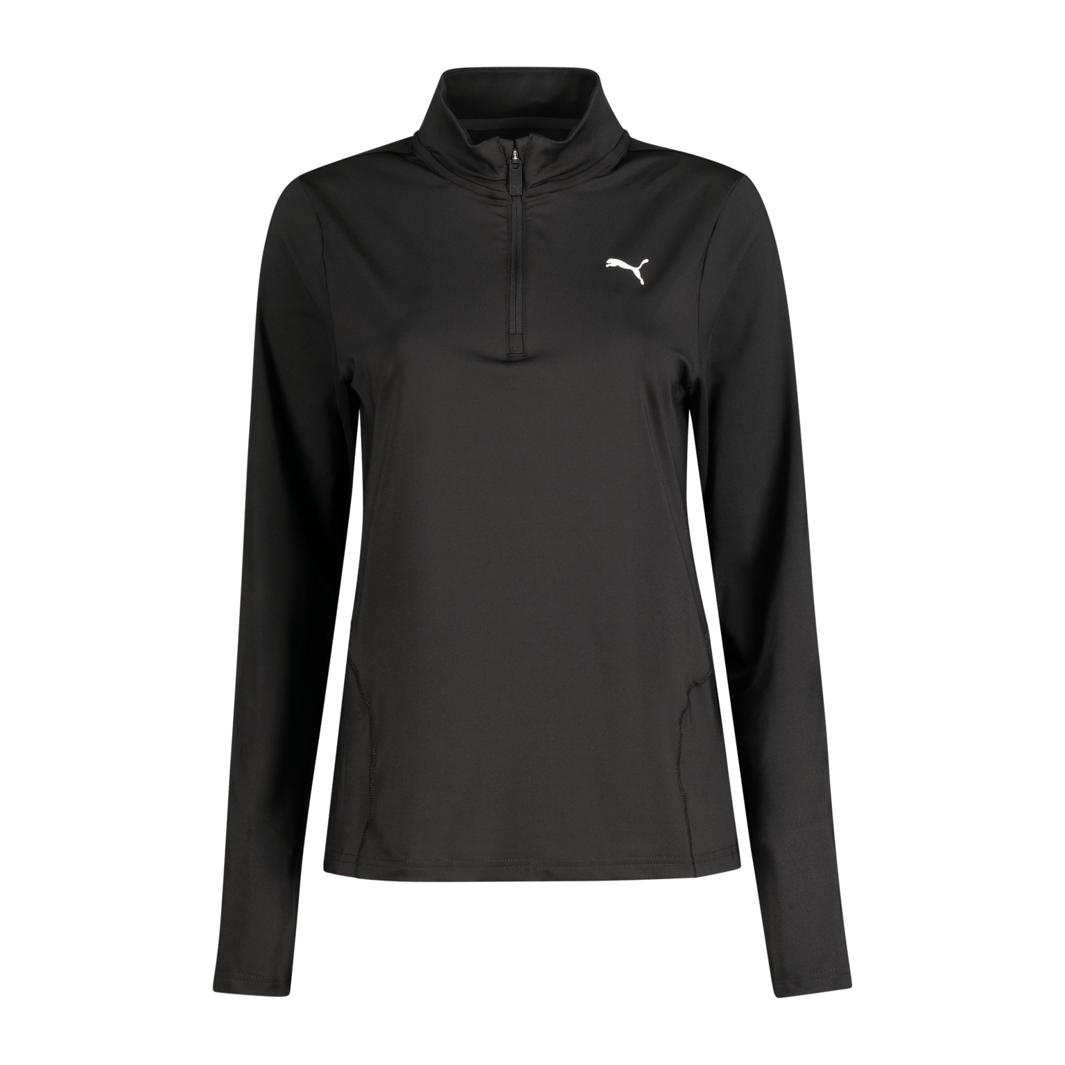 Футболка Puma Running с длинным рукавом и молнией ¼, женская тренировочная рубашка