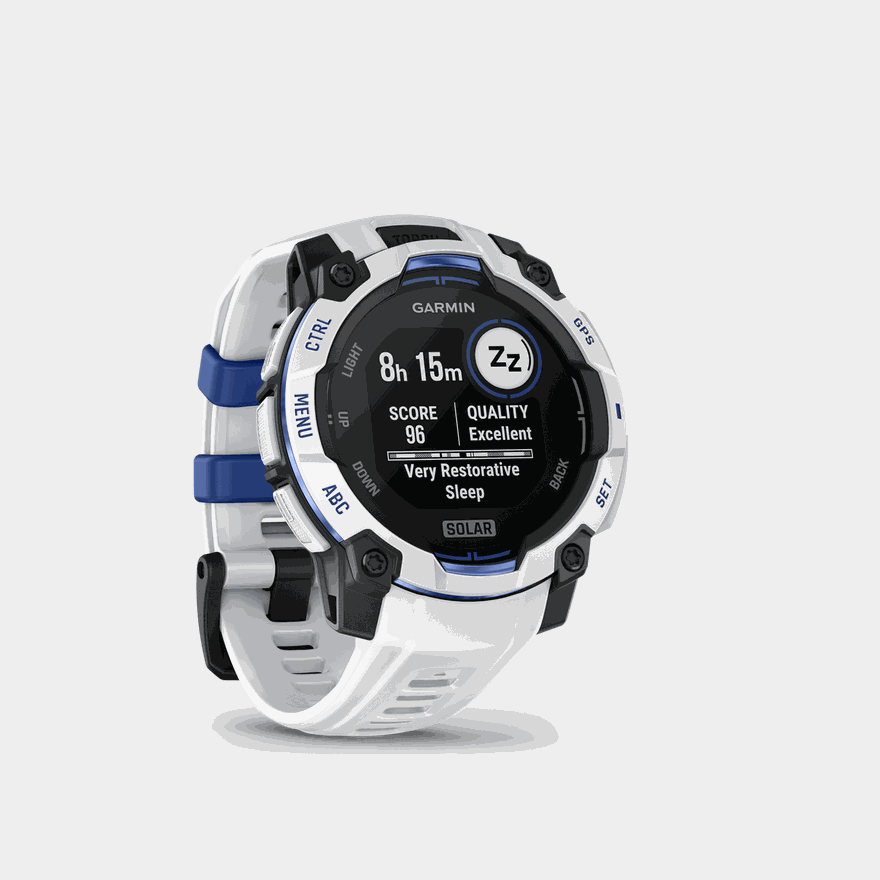 Instinct 3 LTD, 45mm, Solar, Whitestone w/ White Strap, multisport-kello, älykello - full image 3