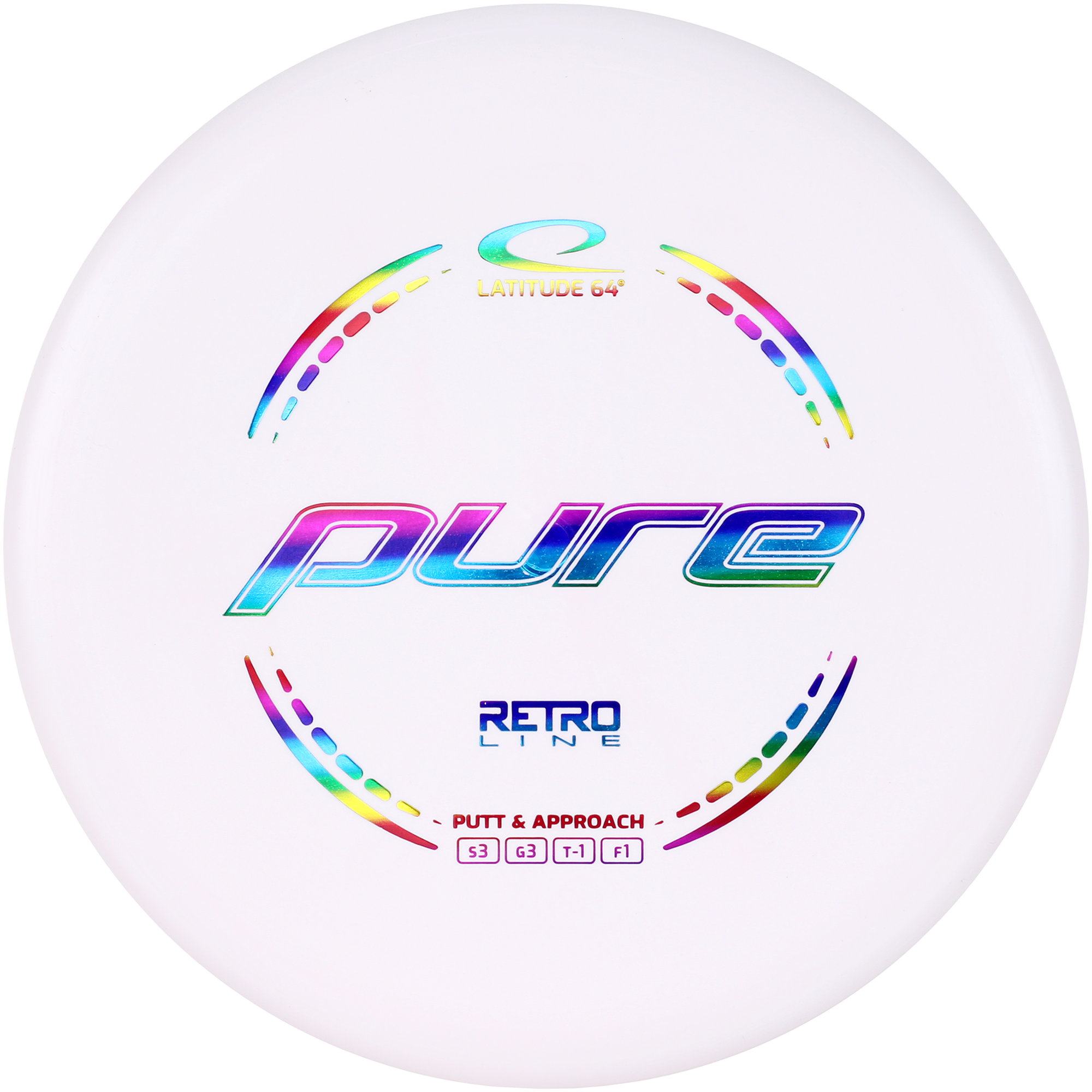Latitude 64 Pure Retro Putter 173 г+, шайба для фрисби-гольфа