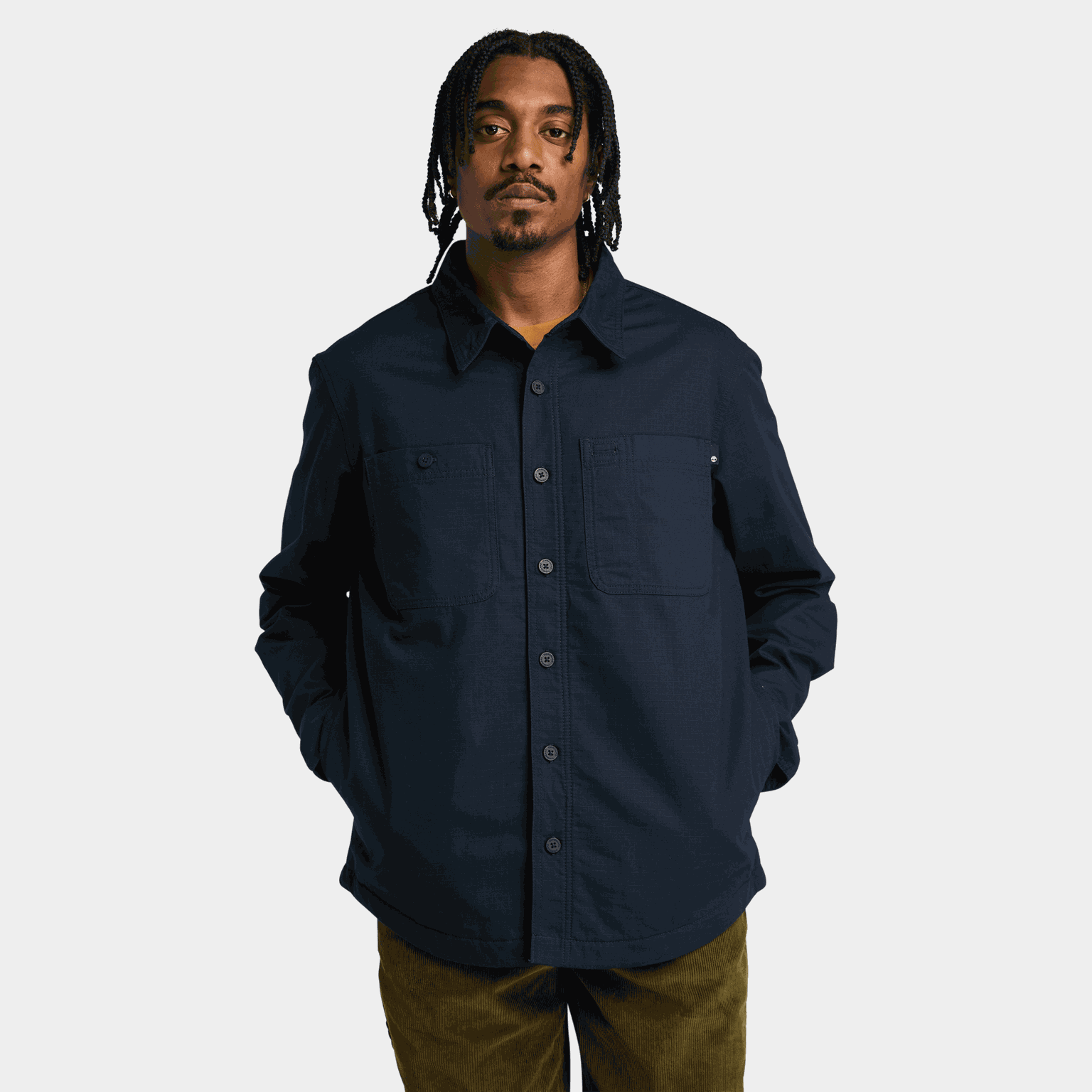 Printed Fleece Lined Sh, miesten takki - full image 2