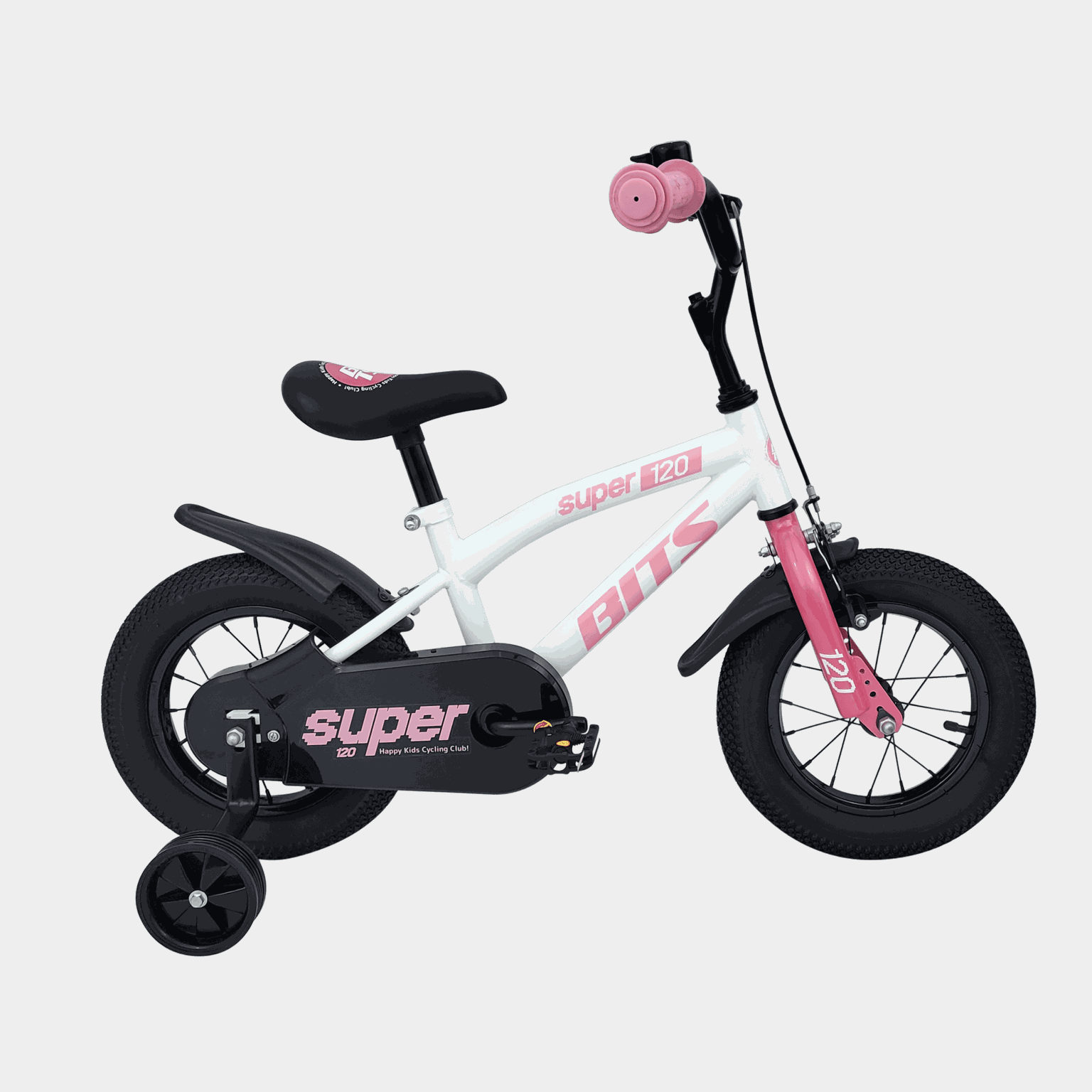 Super 120 WHITE/PINK 25 26/27, lasten pyörä - full image 1