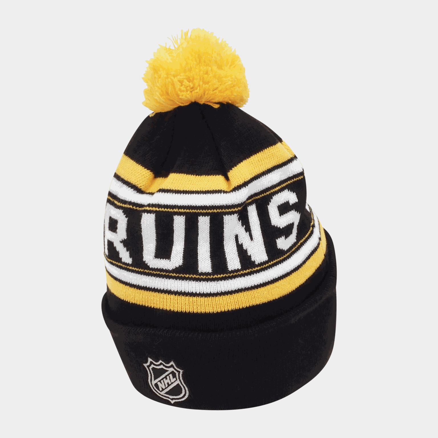 Wordmark Jacquard Cuff Pom Beanie, fanipipo - full image 2