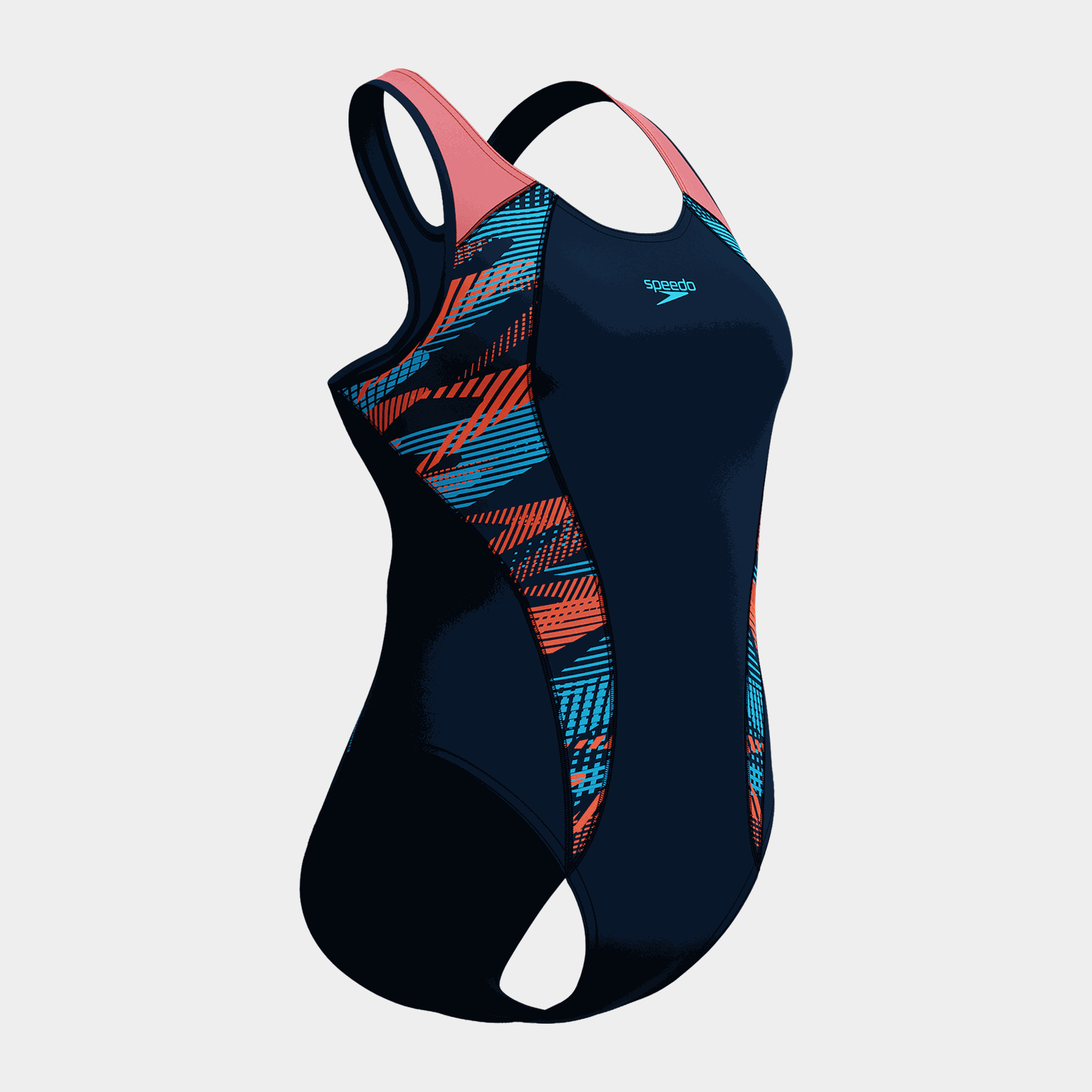 Womens Placement Laneback, naisten uimapuku - full image 2