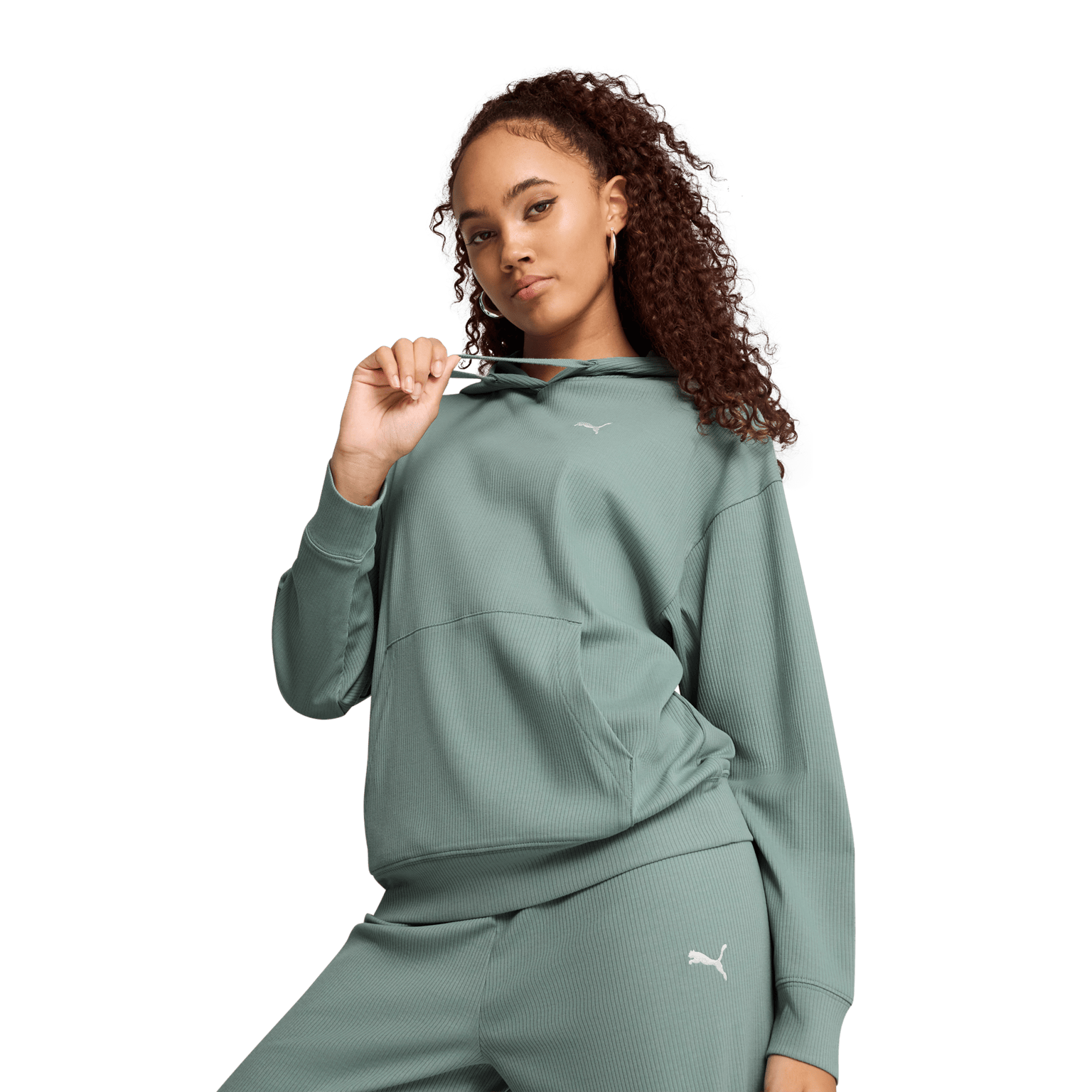 Puma ESS ELEVATED Комфортная толстовка в рубчик