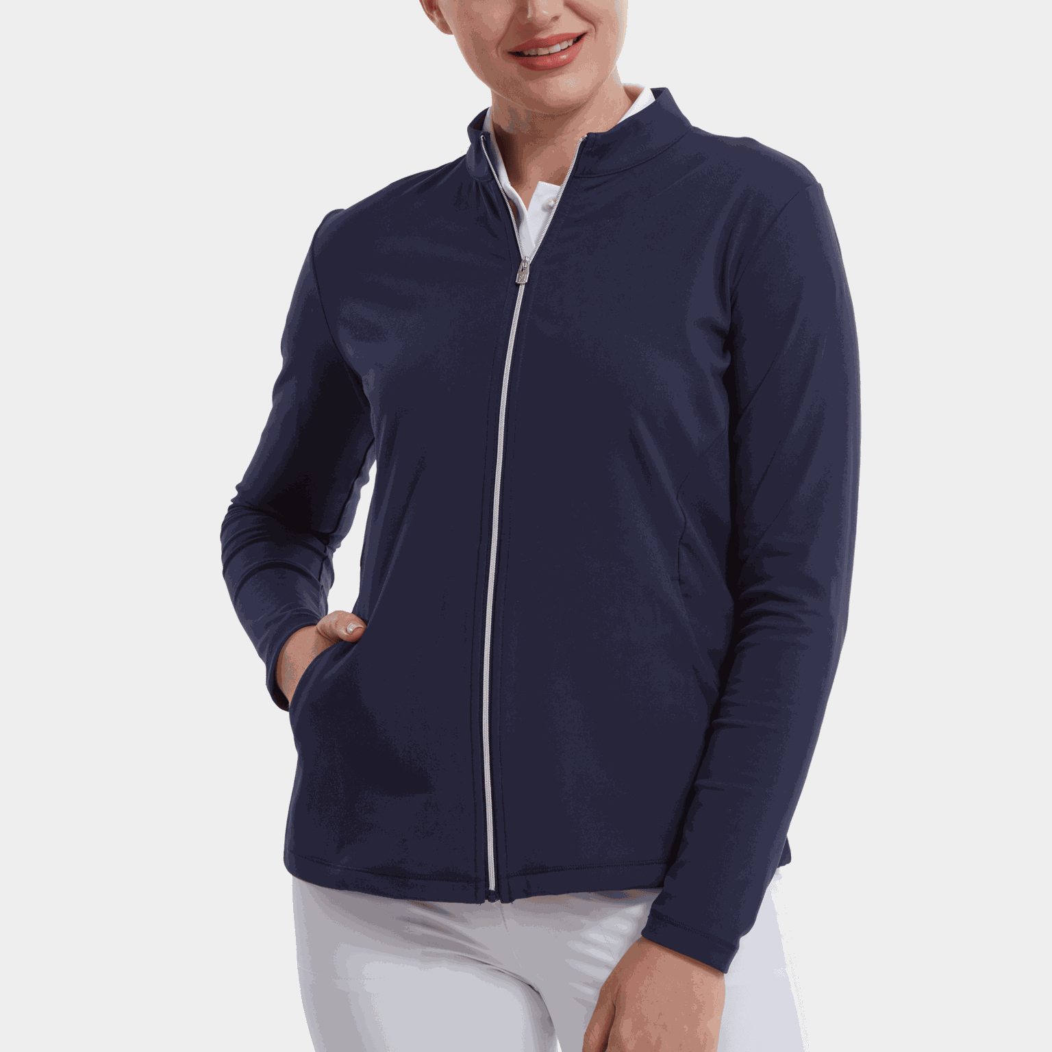 Full-Zip Midlayer99, naisten golftakki - full image 1