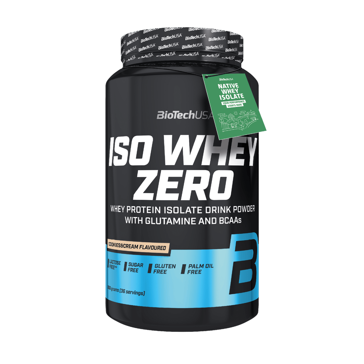 BioTech USA Iso Whey Zero 908 г печенья и сливок, протеиновый порошок