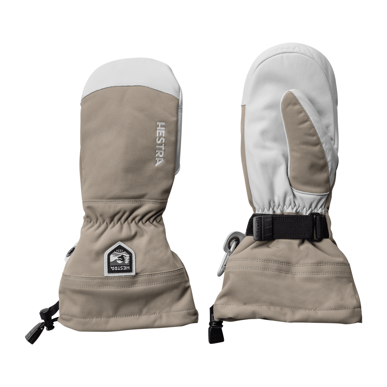 Hestra Alpine Mitten Army кожаная Heliski 25/26, лыжные перчатки