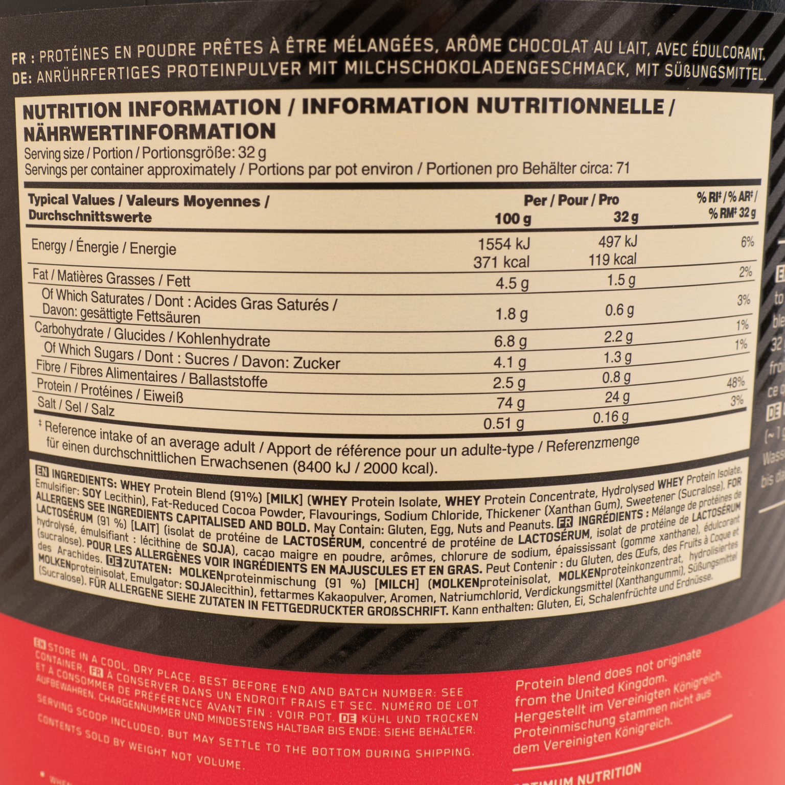 100 % Whey Gold Standard 2 270 g, proteiinijauhe - full image 4