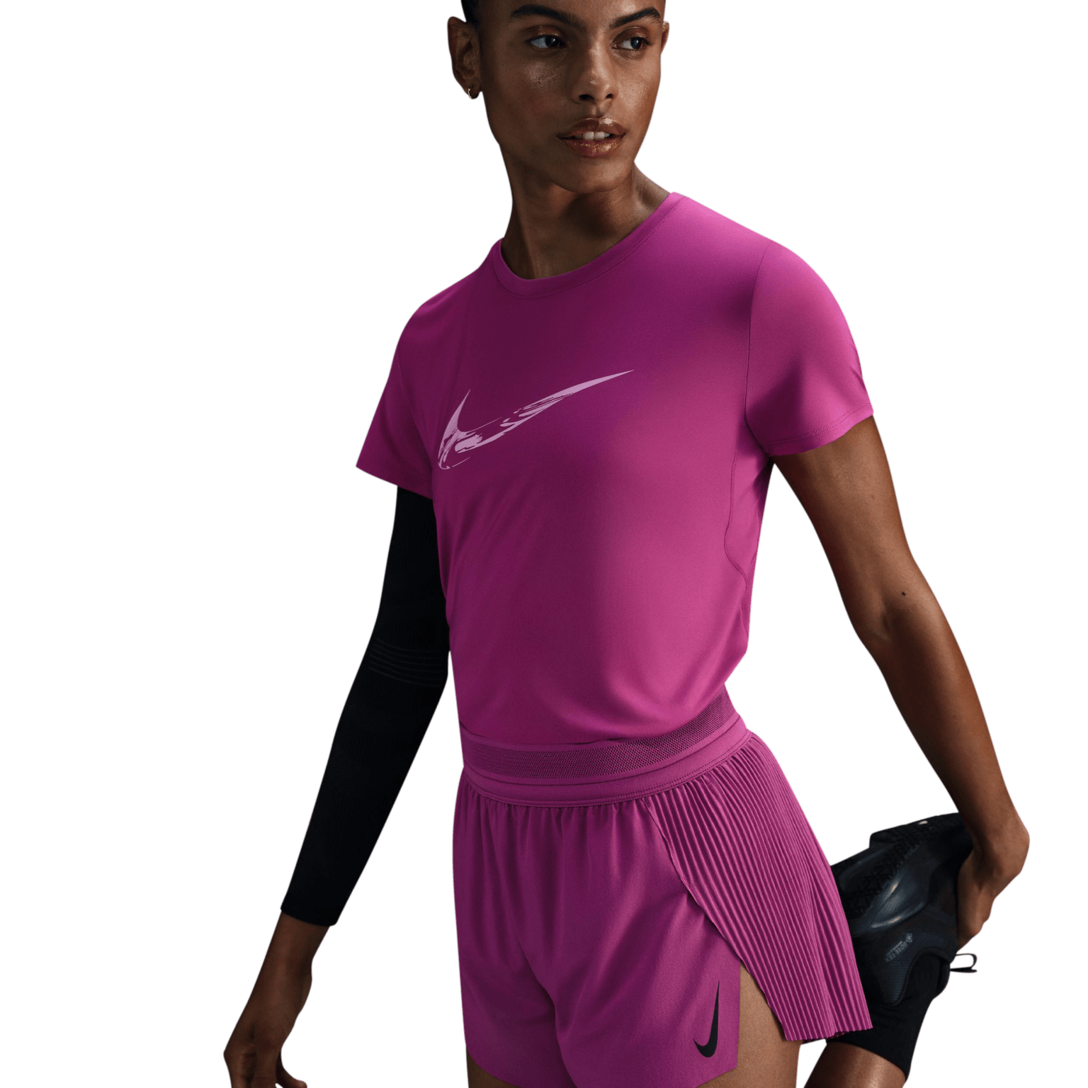 Nike One Swoosh HyperBright Dri-FIT с коротким рукавом, женская тренировочная рубашка