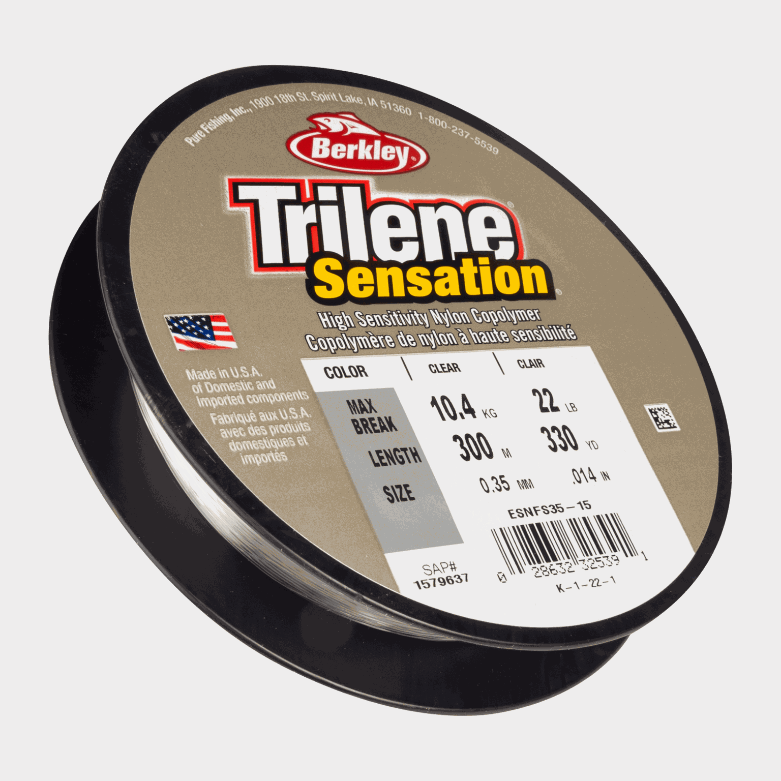 Trilene SENSATION Mono 0.18mm 300M clear, monofiilisiima - full image 1