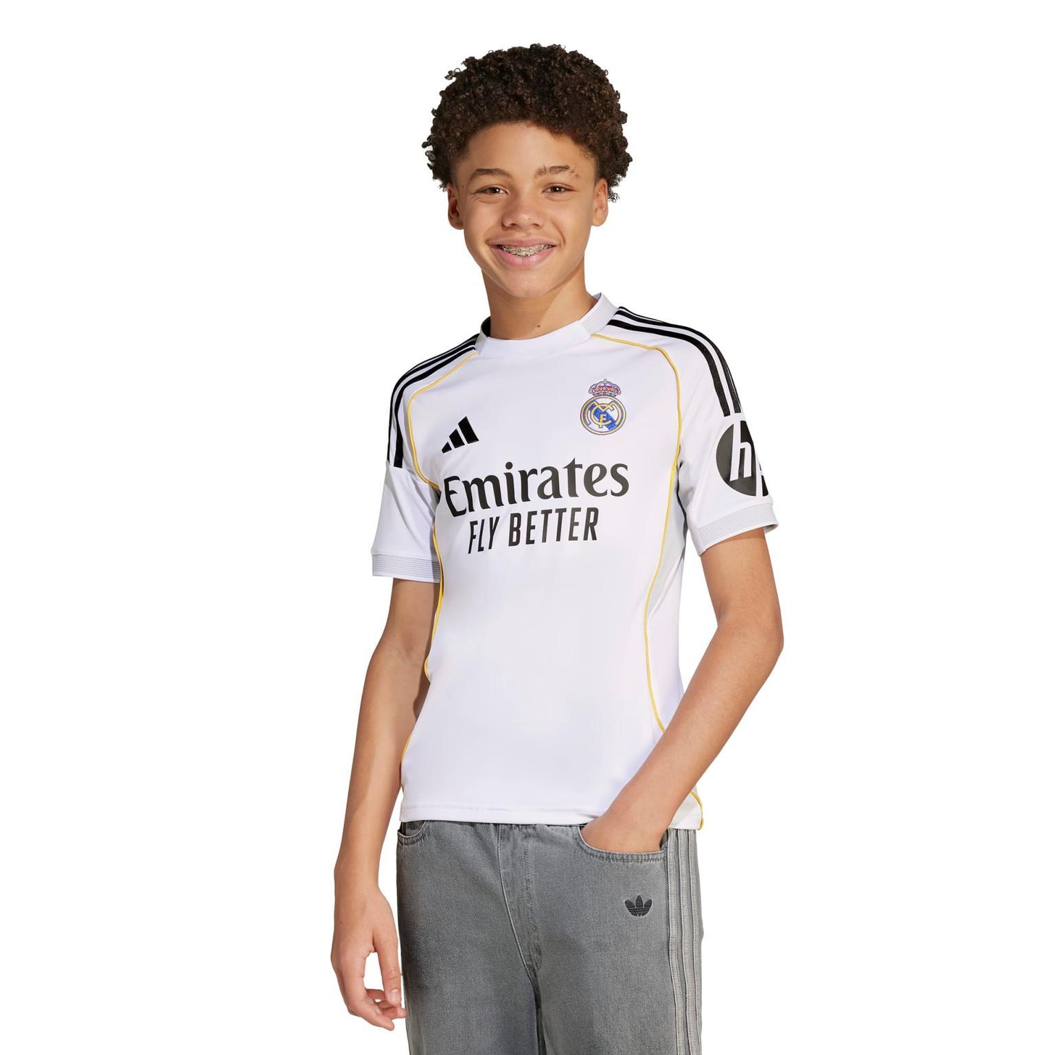 Real Madrid Home Jersey 2025/26, nuorten jalkapalloasu 25/26 - full image 1
