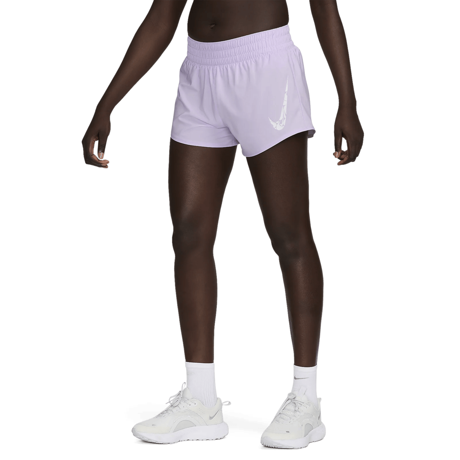 Женские шорты для тренировок Nike One Swoosh HyperBright Dri-FIT Mid-Raise Brief-Lined Short, женские шорты для тренировок