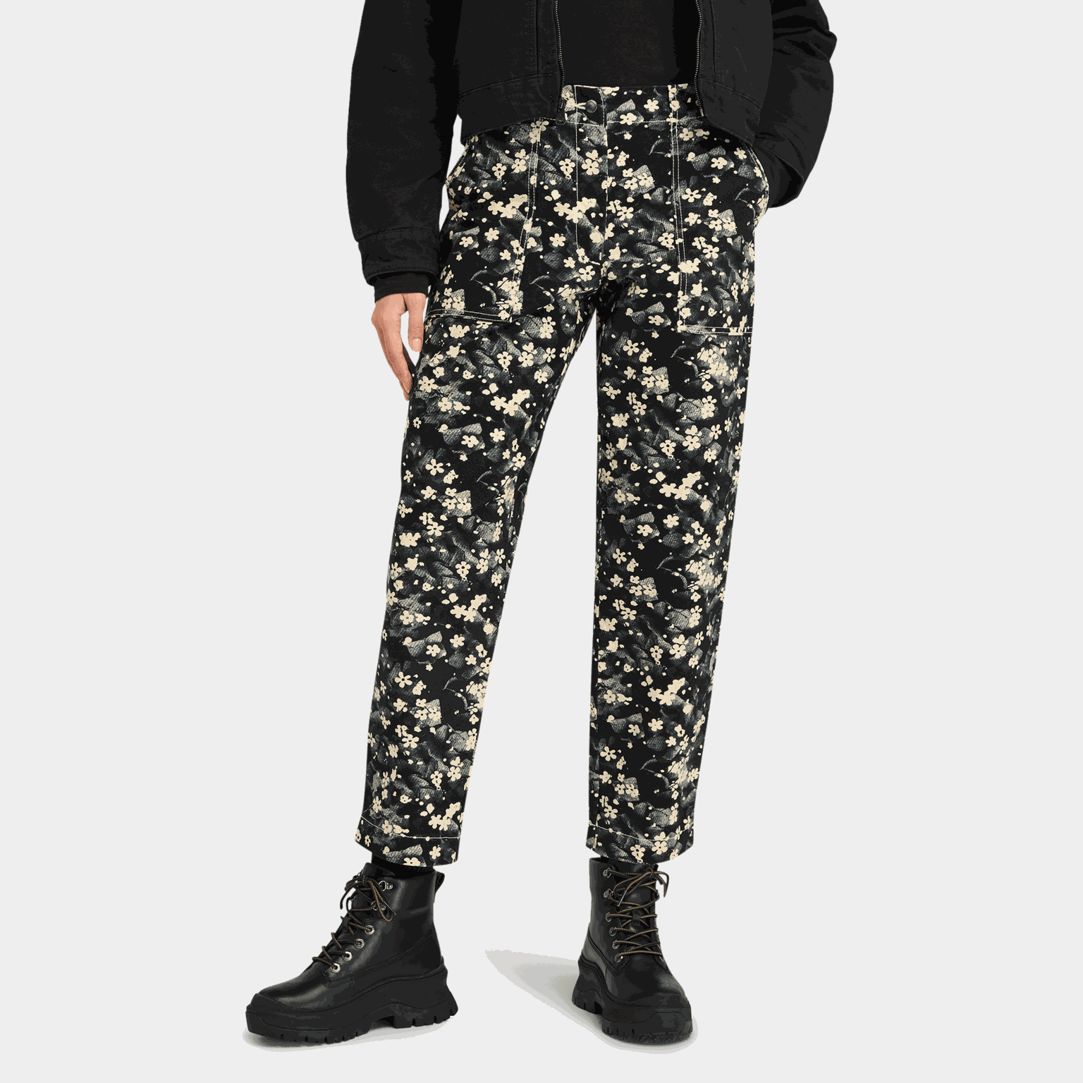 Printed Pant, naisten housut - full image 1