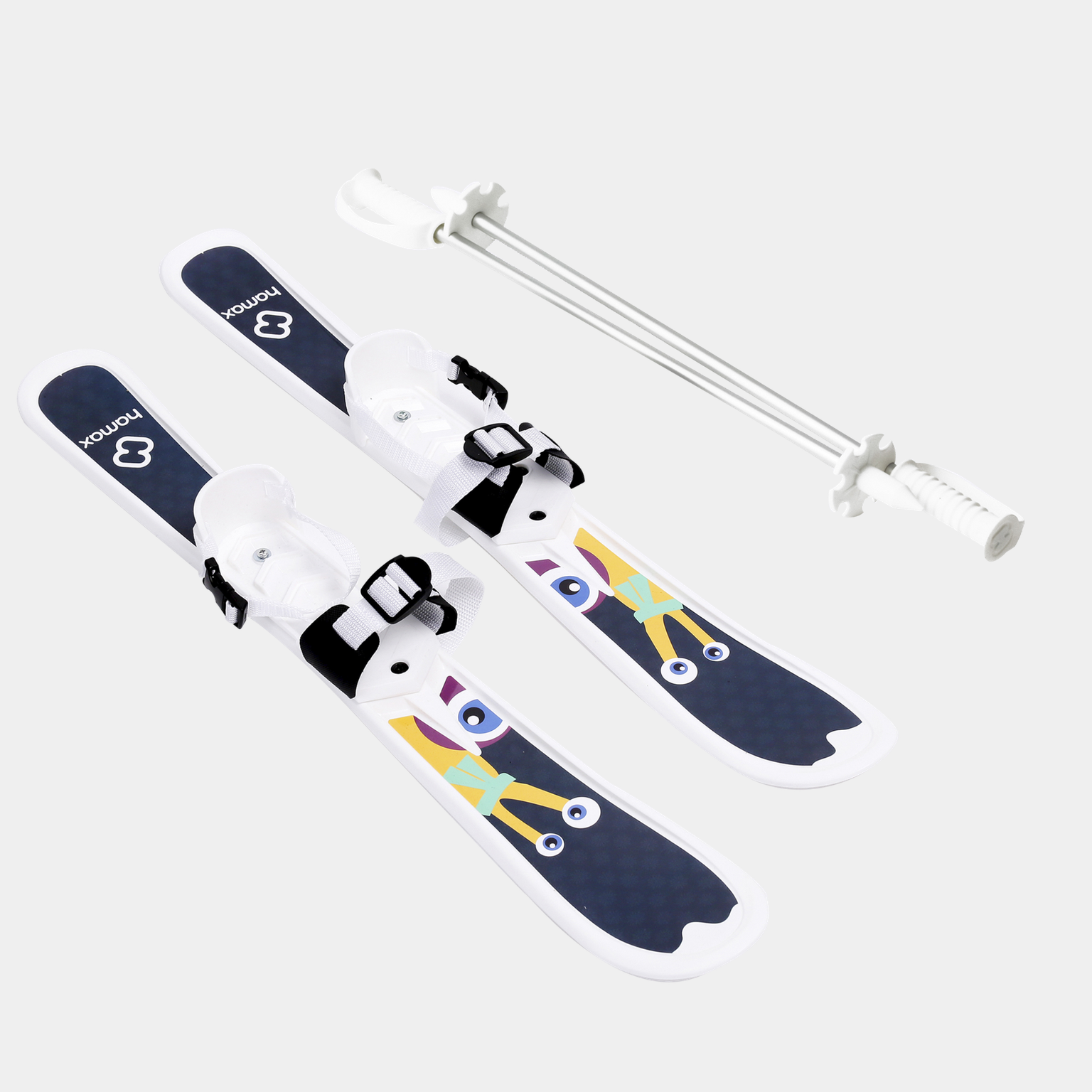 Sno Kid Skiset poles 25/26, lasten sukset ja sauvat - full image 1