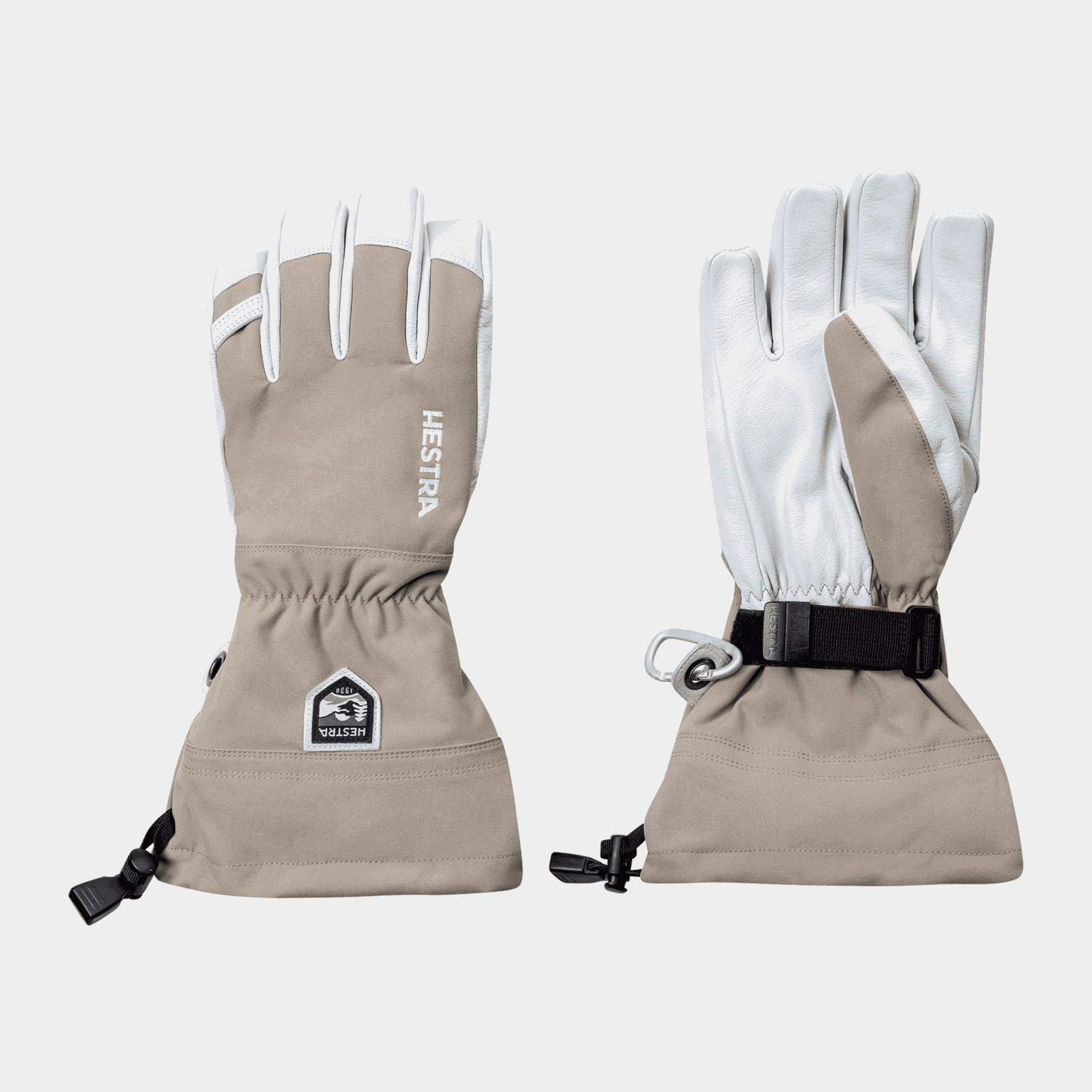 Alpine Gloves Army leather Heli ski - 5 finger 25/26, lasketteluhanskat - full image 1