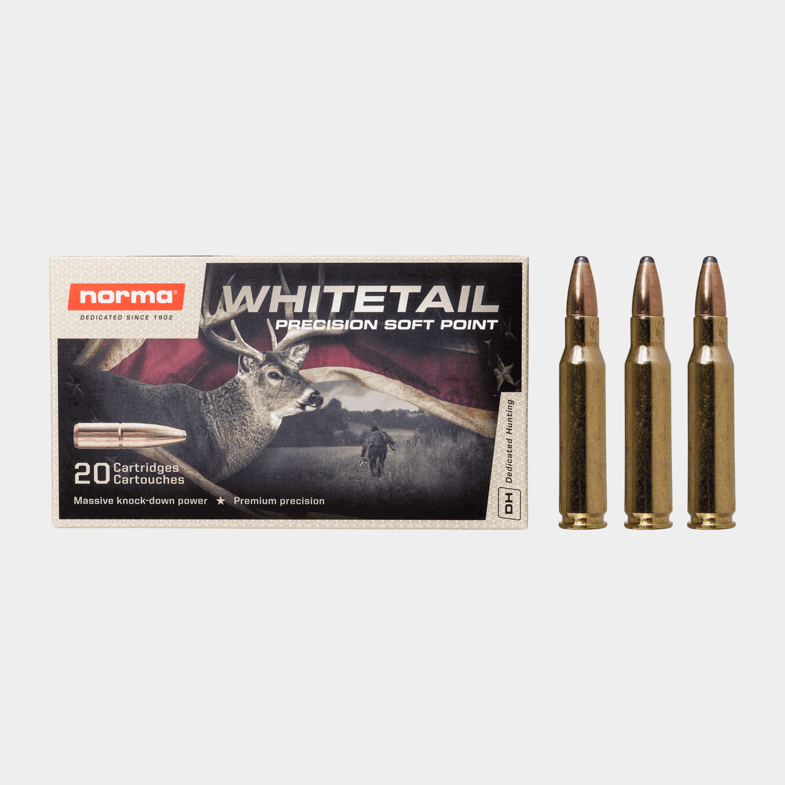 Norma Whitetail 308 Win 9,7g / 150gr, 7 g / 150 gr, kivääriammukset - full image 1