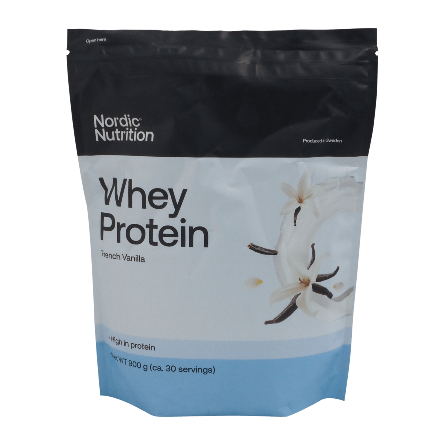 Nordic Nutrition Whey Protein - Ваниль 900 г, протеиновый порошок