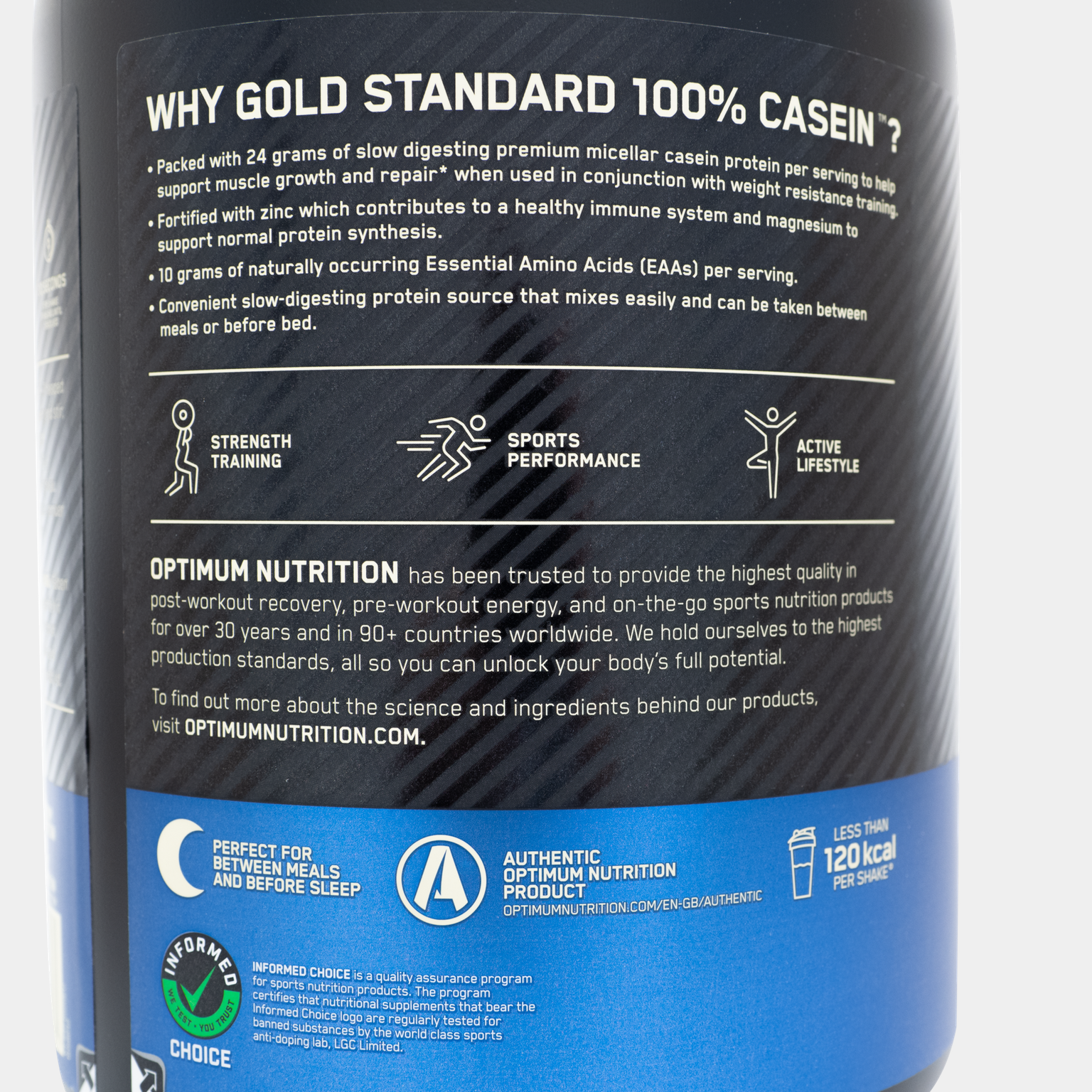 100 % Casein Gold Standard 908 g, proteiinijauhe - full image 4