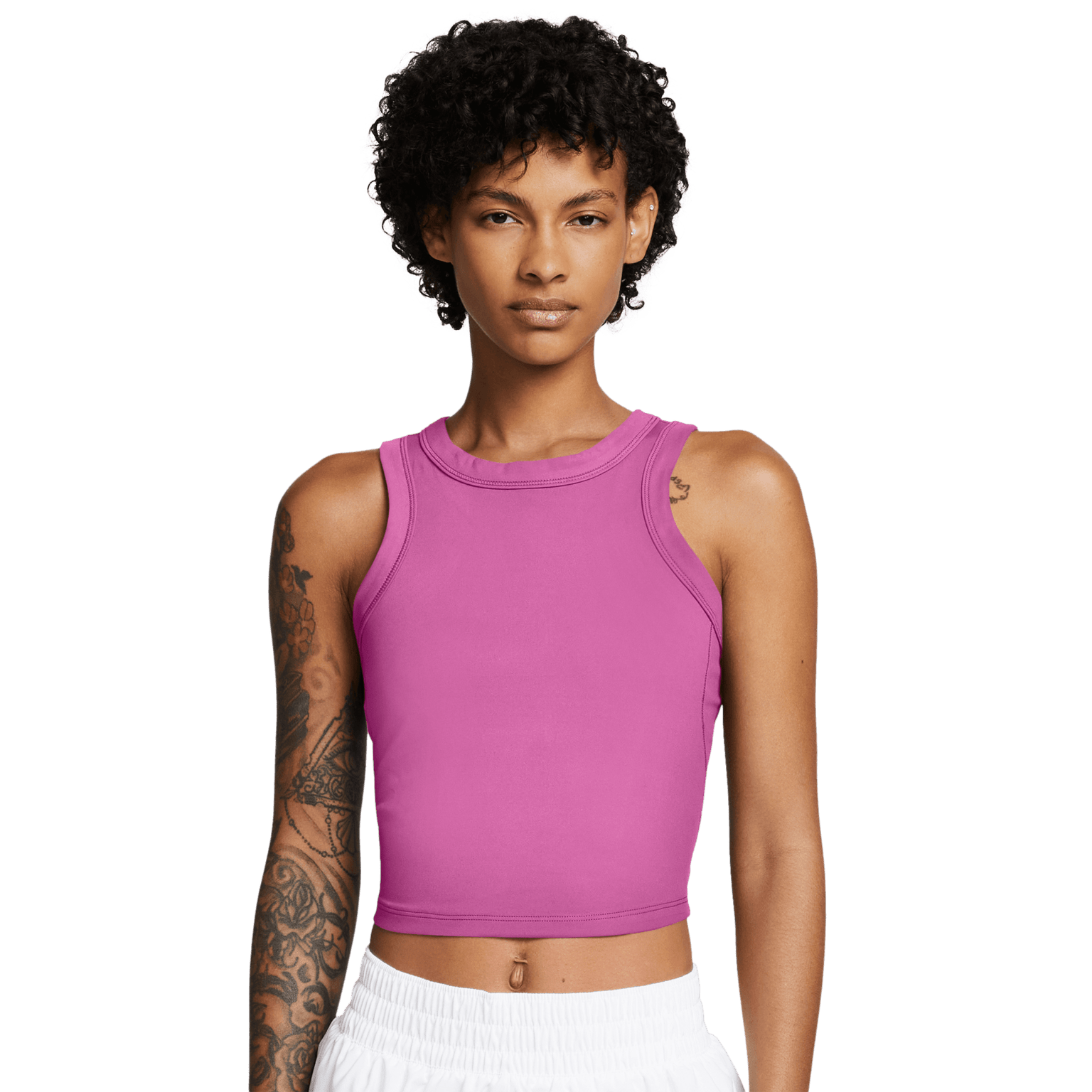 Укороченная майка Nike One Fitted Dri-FIT, женский топ