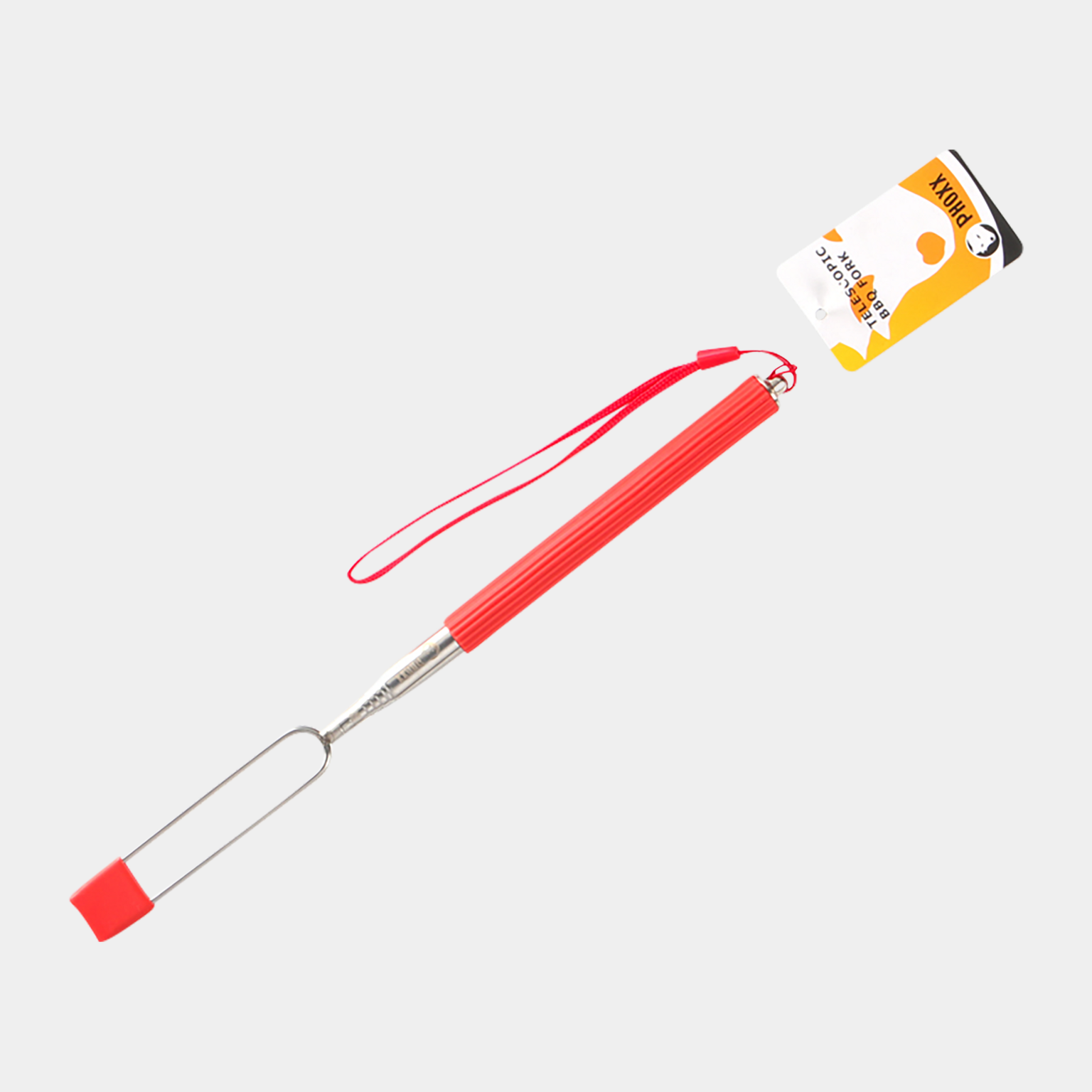 Silicone Handle BBQ Fork, grillitikku - full image 1