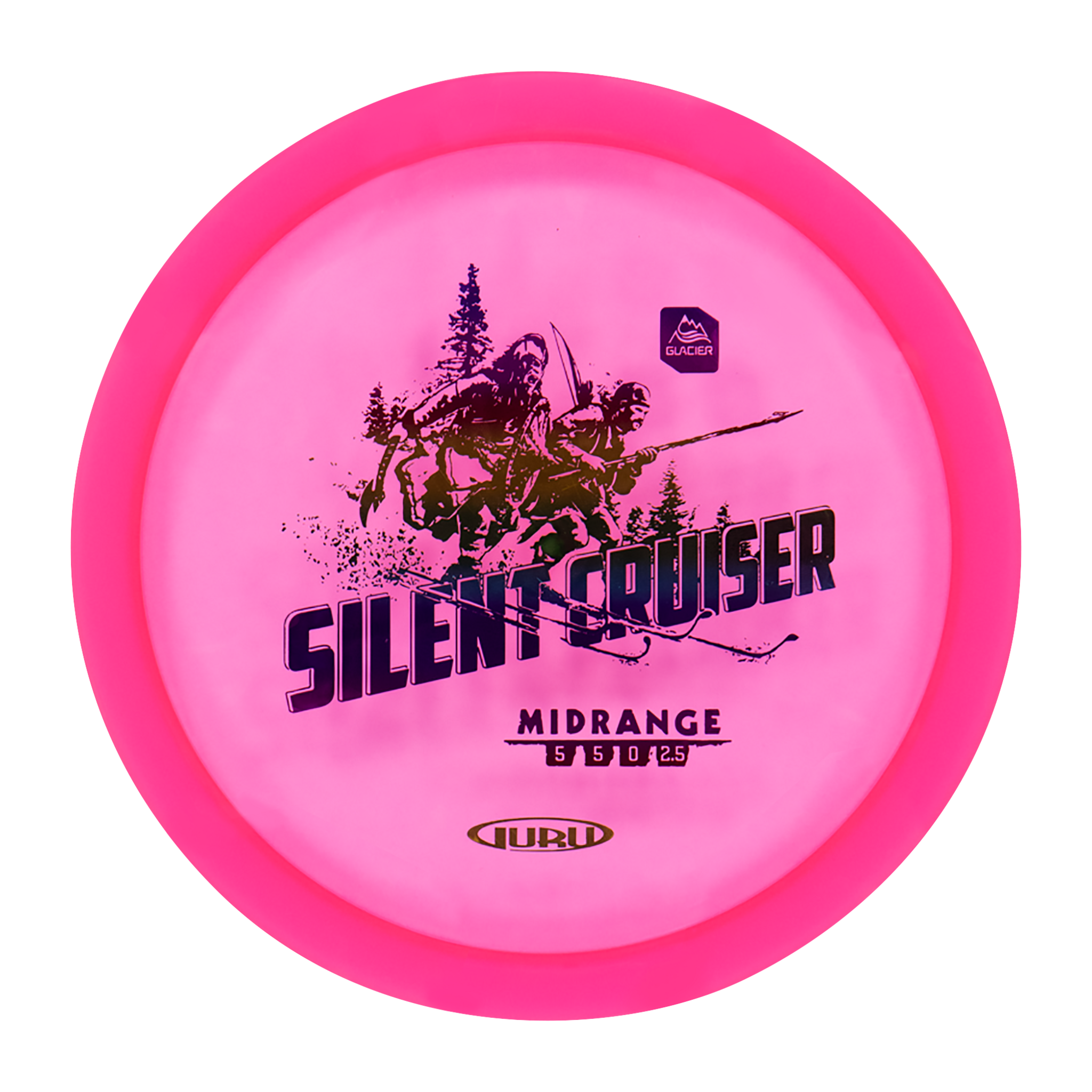 Guru Glacier Line Midrange Silent Cruiser, 170-175 г, шайба для фрисби-гольфа среднего класса