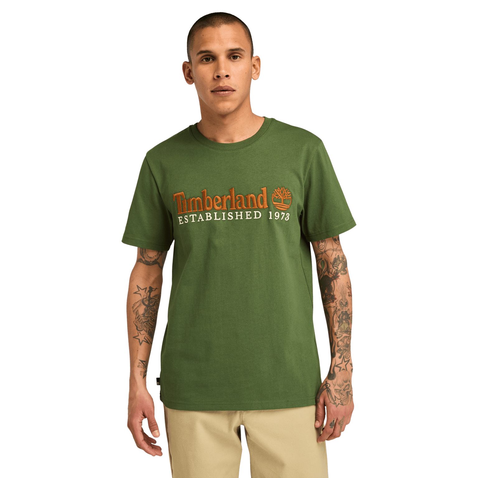 Футболка с вышитым логотипом Timberland