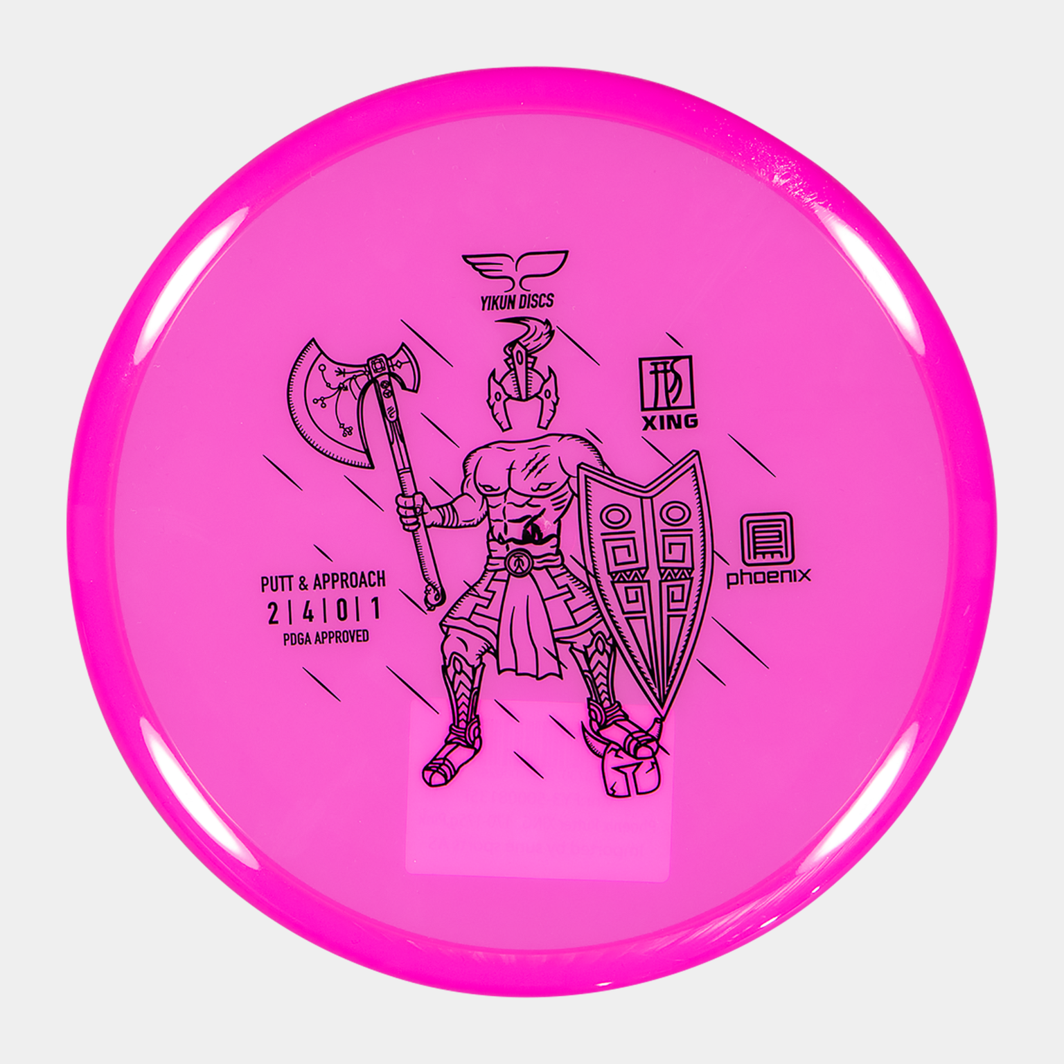 Phoenix Putter Xing, 170-175g Pink, frisbeegolfputteri - full image 1