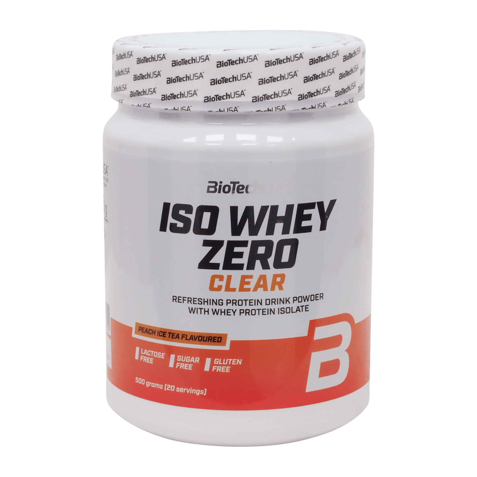 BioTech USA Iso Whey Zero Clear Ice чай-персик 500г, протеиновый порошок