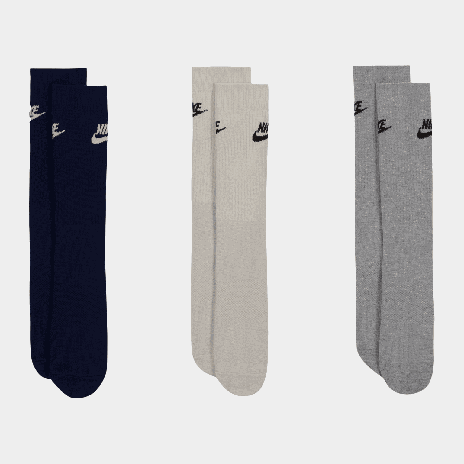 3PK Essential Crew Sock, sukat - full image 2