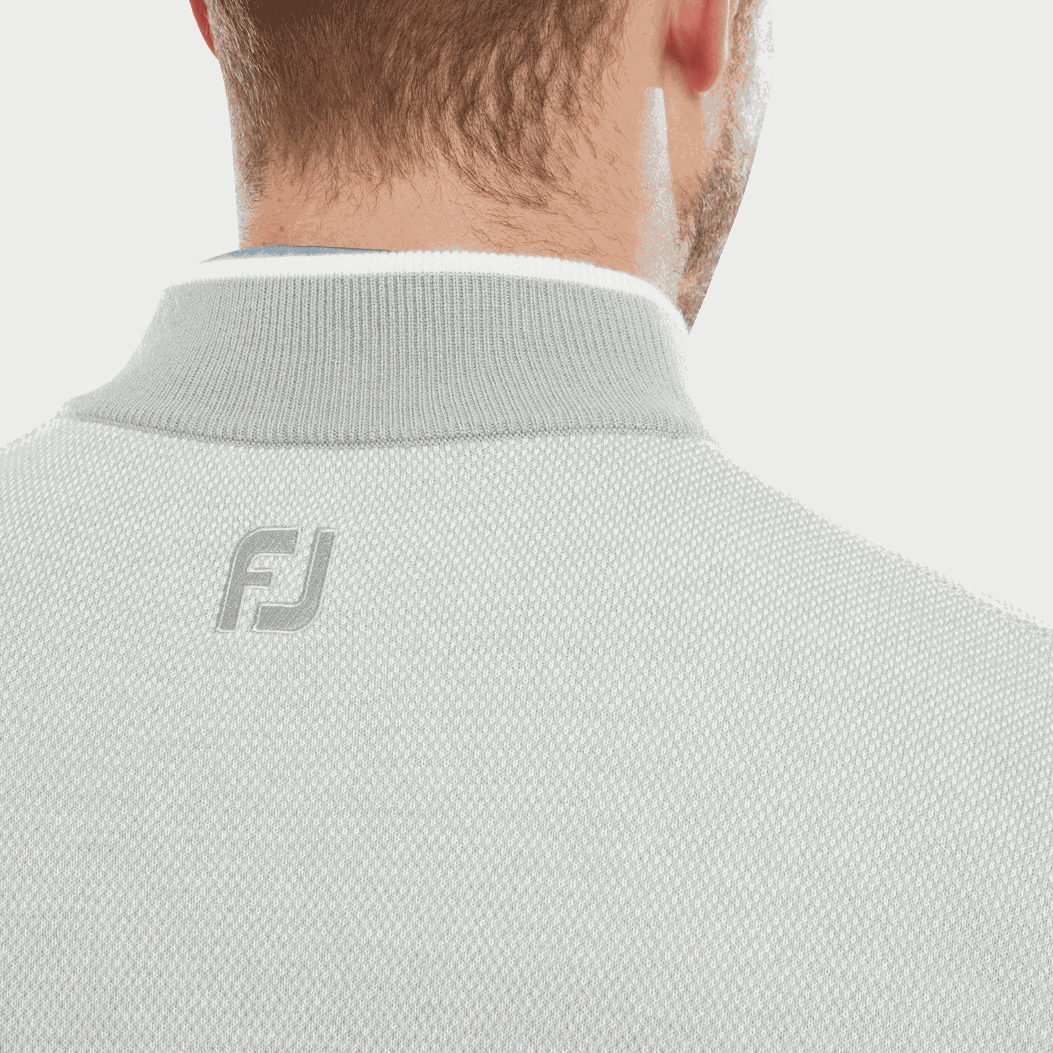 Wool Blend Full-Zip Lined Pullover99, miesten golftakki - full image 3