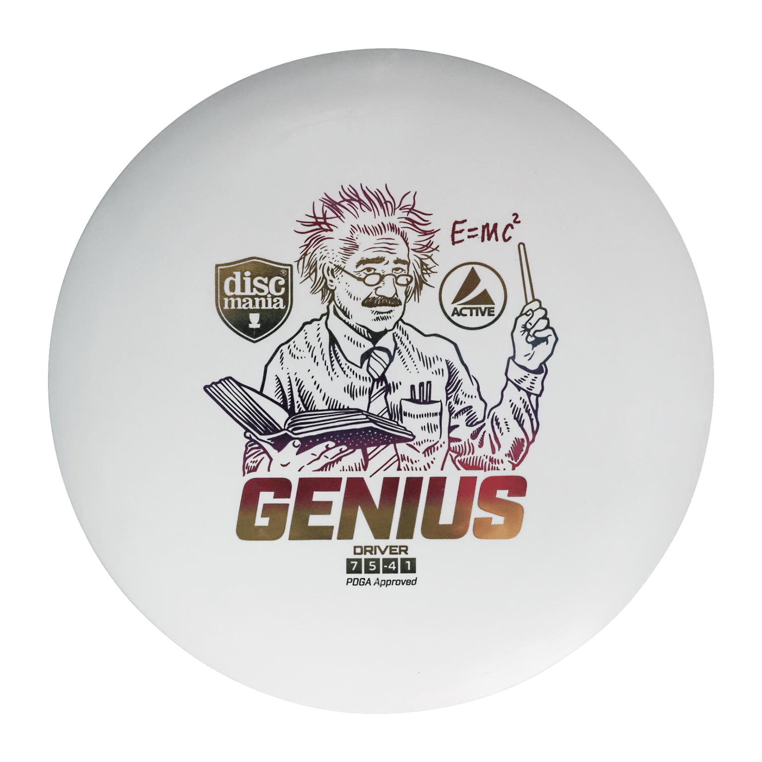 Discmania Active Driver Genius White, драйвер фрисбигольф