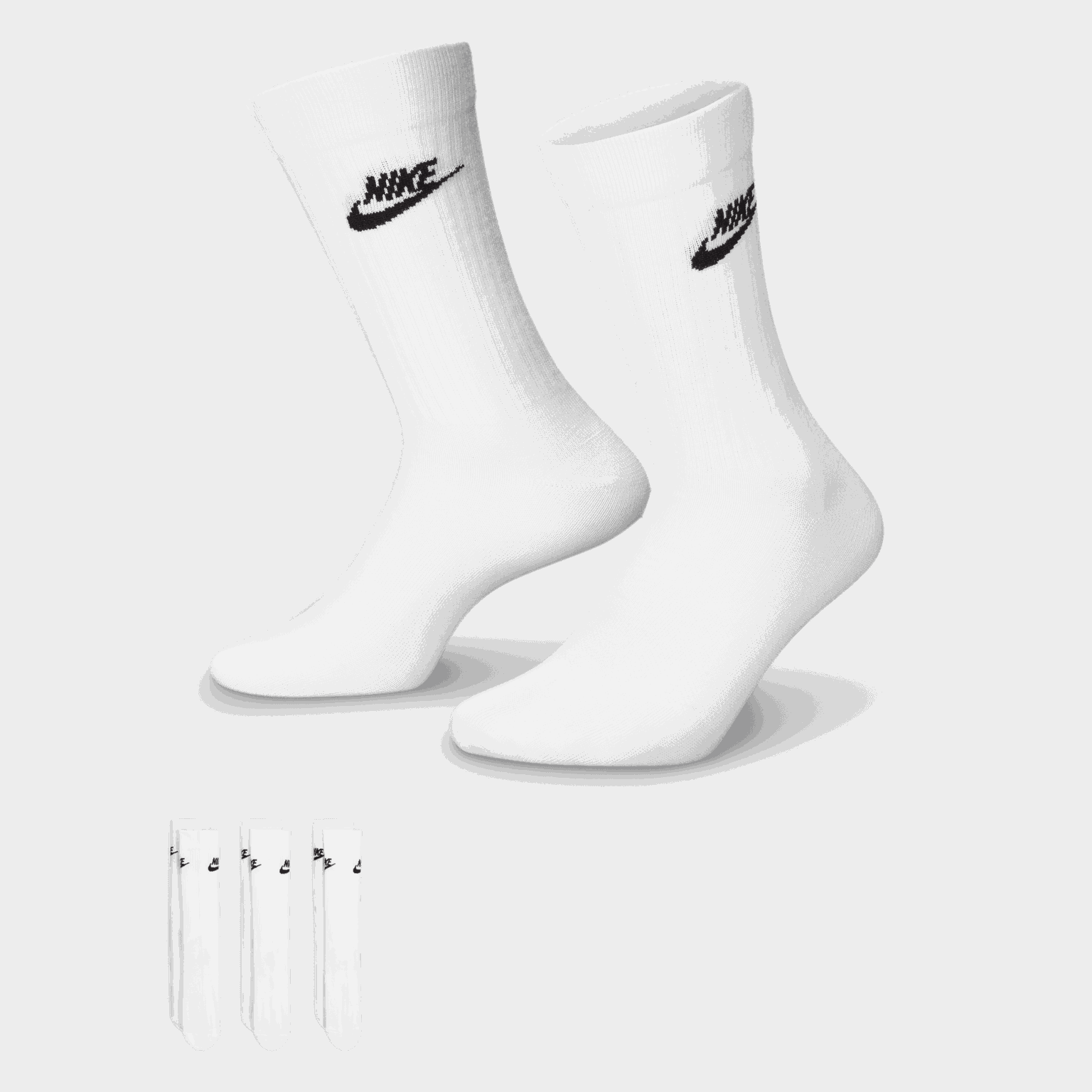 3PK Essential Crew Sock, sukat - full image 1
