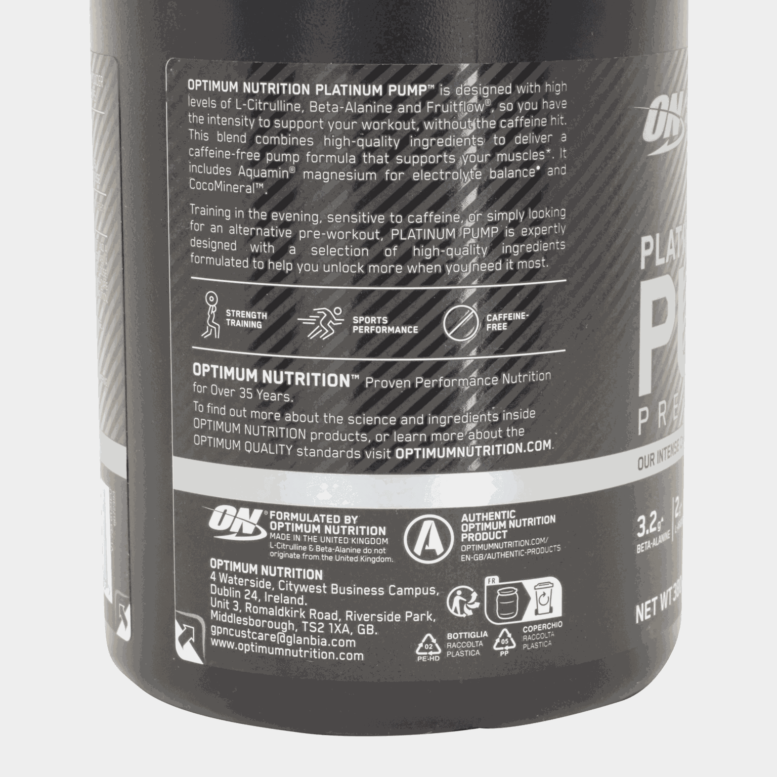 Platinum Pump Pre-workout, pre-workout-jauhe - full image 4