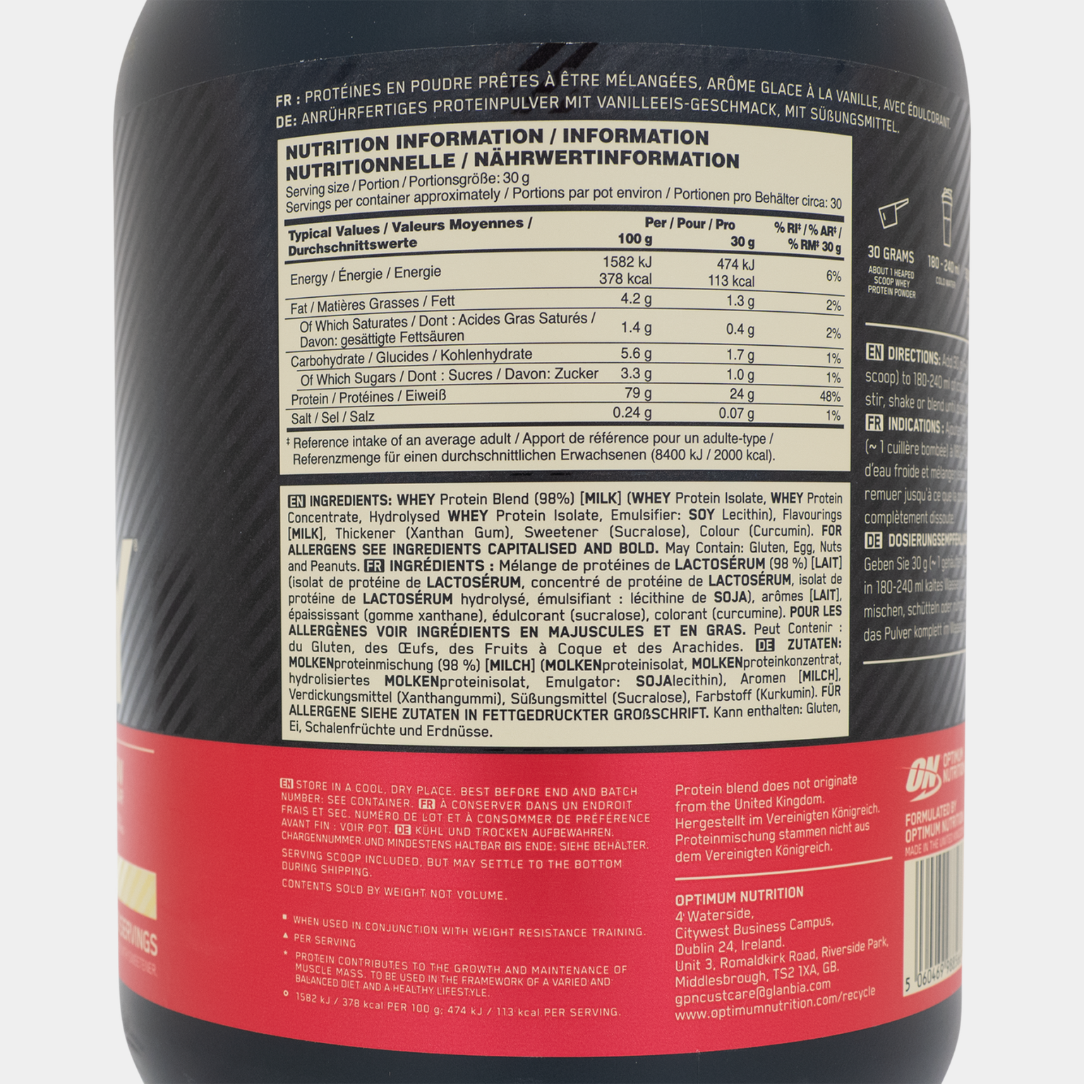 100 % Whey Gold Standard 908 g, proteiinijauhe - full image 2