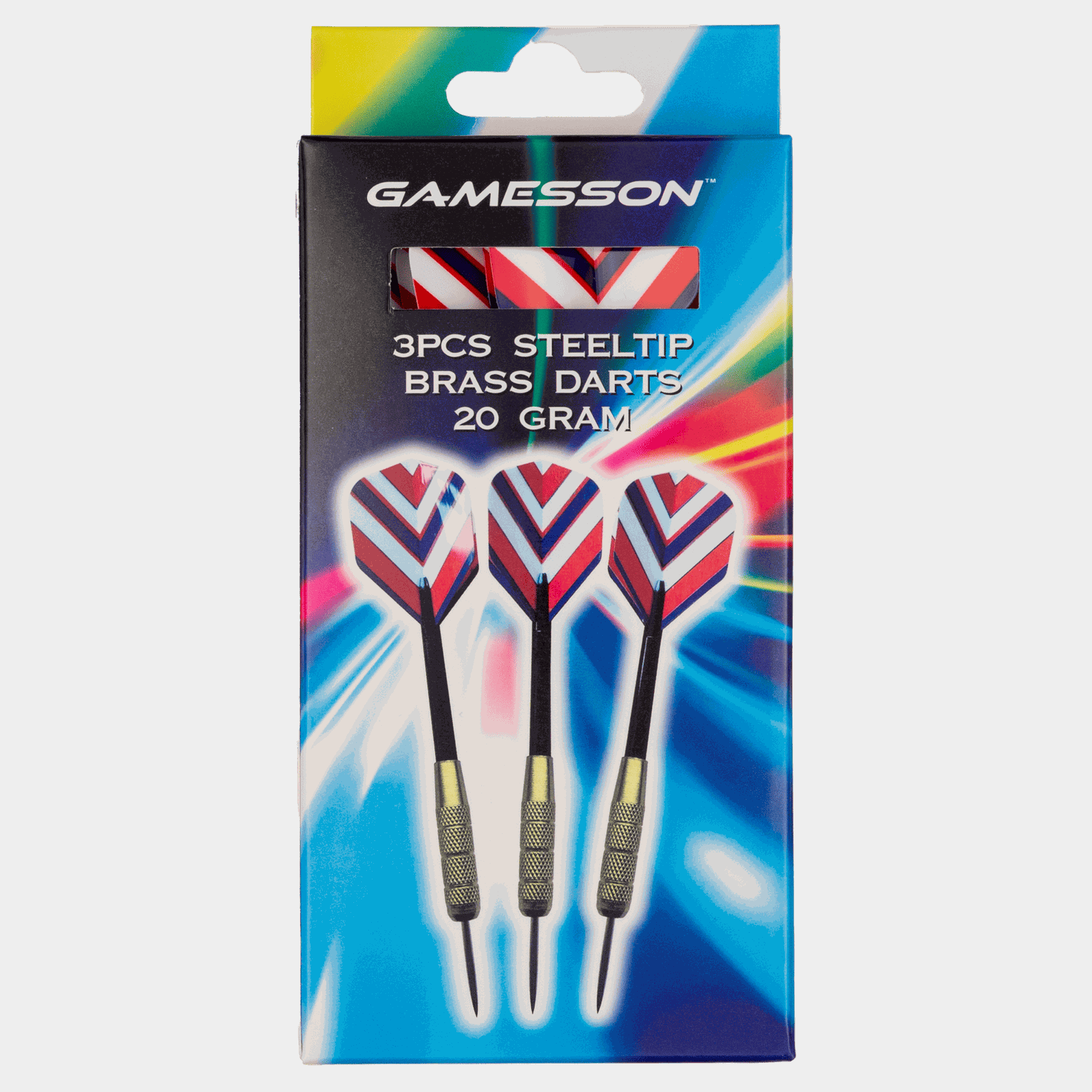 Brass Steeltip Darts 3 pcs, dartstikat - full image 1