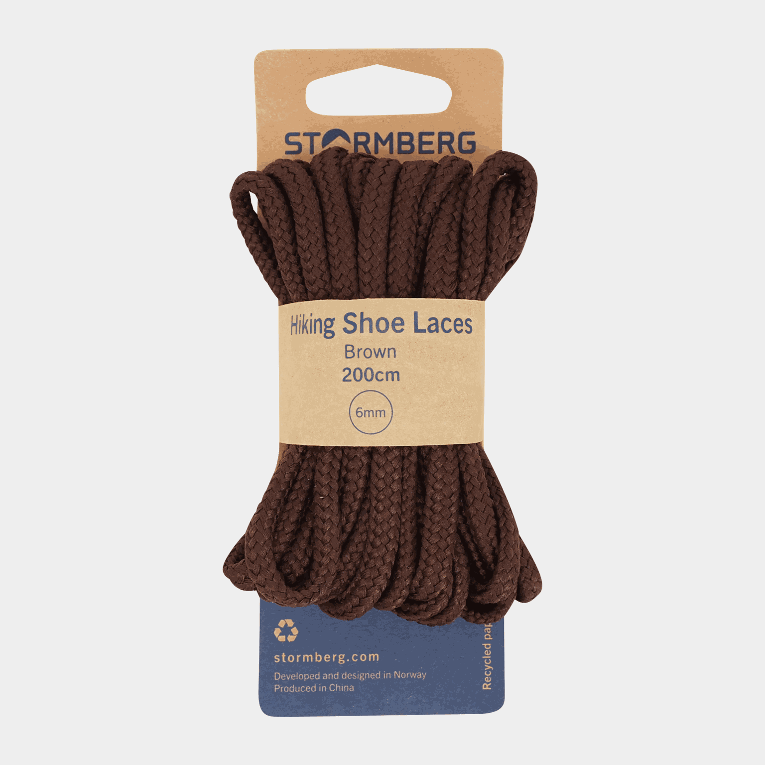 Hiking Shoe Laces Black 200cm, kengännauhat - full image 1