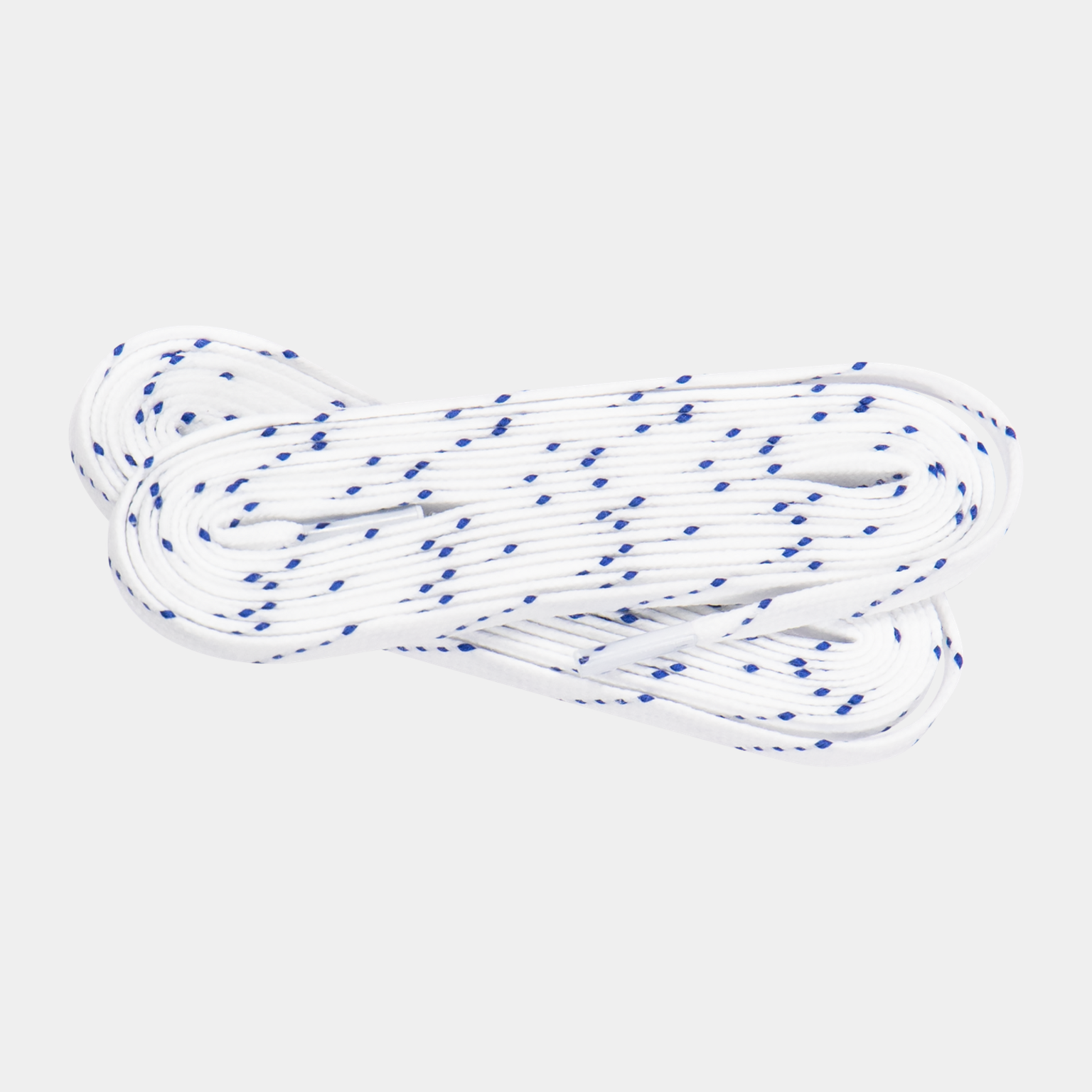 36pack Texstyle waxed Laces 244cm white 24/25, vahatut luistinnauhat - full image 1