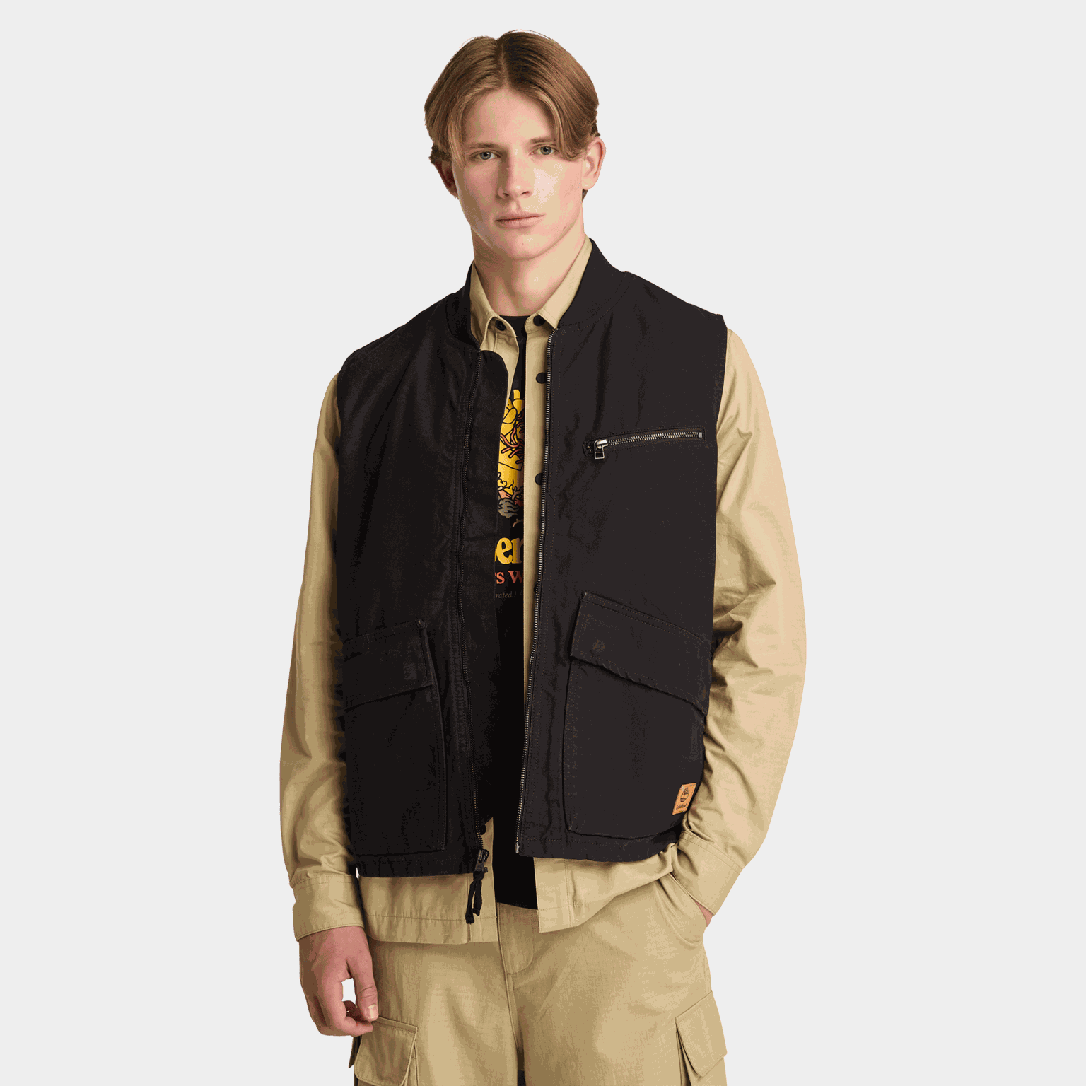 Washed Canvas Vest - full image 2