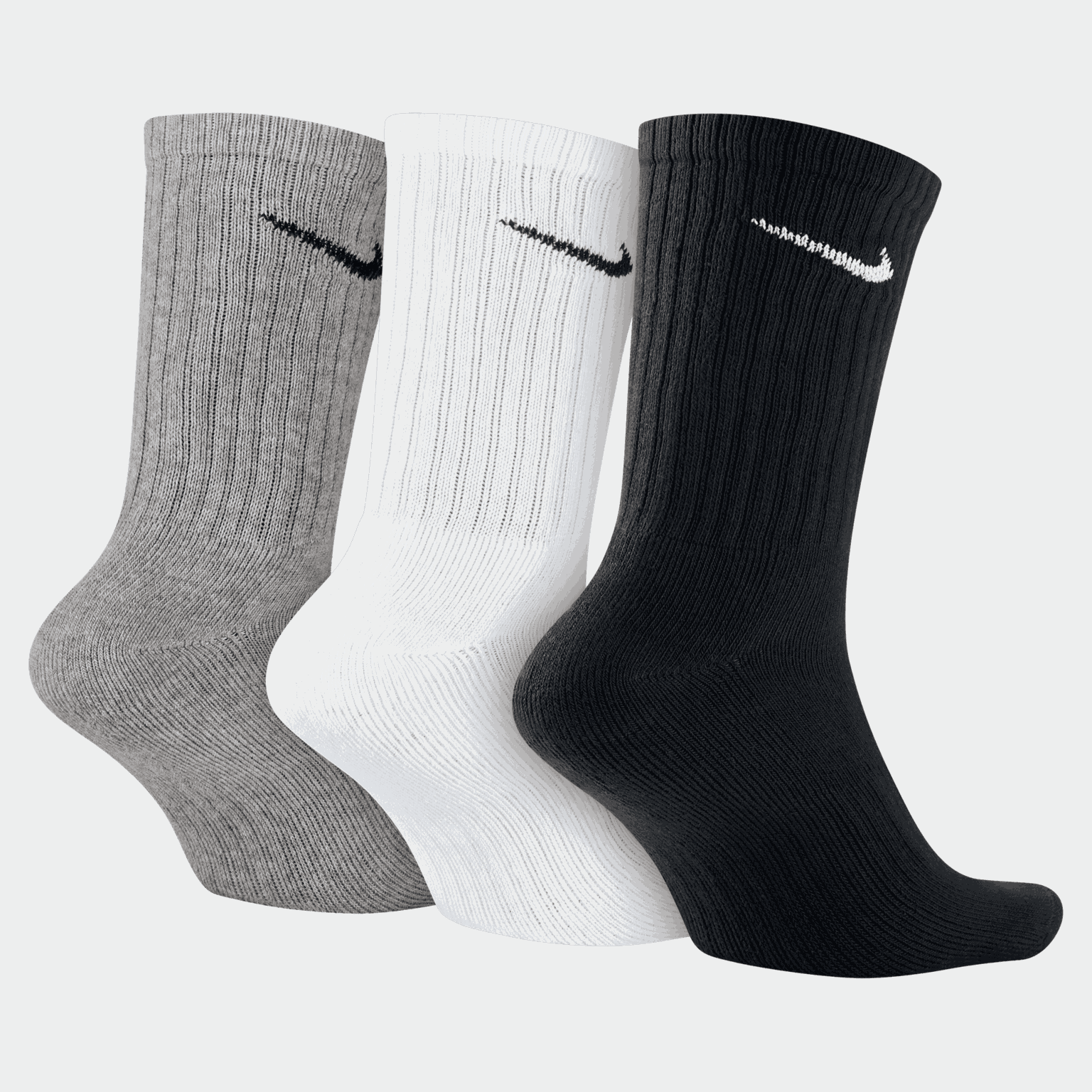 3PK Cushioned, pitkät treenisukat - full image 2
