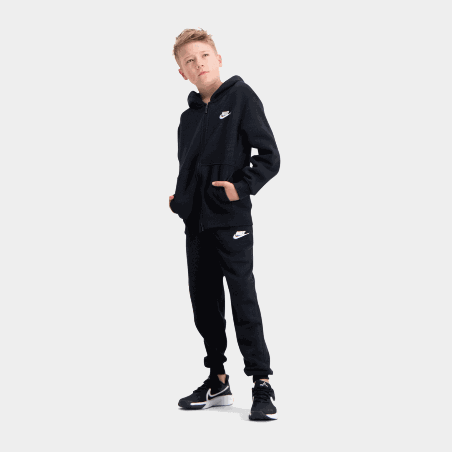 Sportswear Club Fleece, nuorten verryttelyasu - full image 1