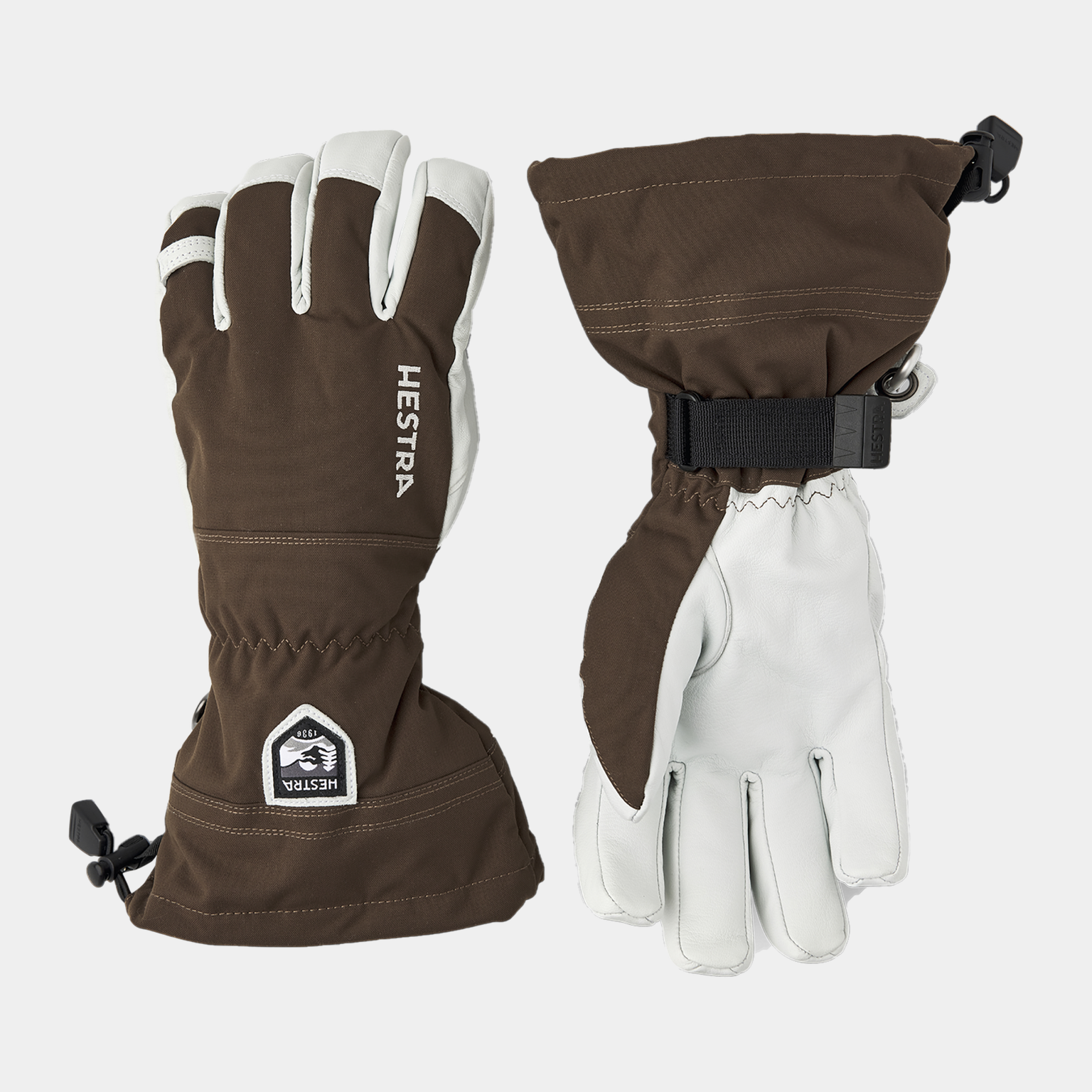 Alpine Glove Army leather Heli ski - 5 finger 25/26, lasketteluhanskat - full image 1