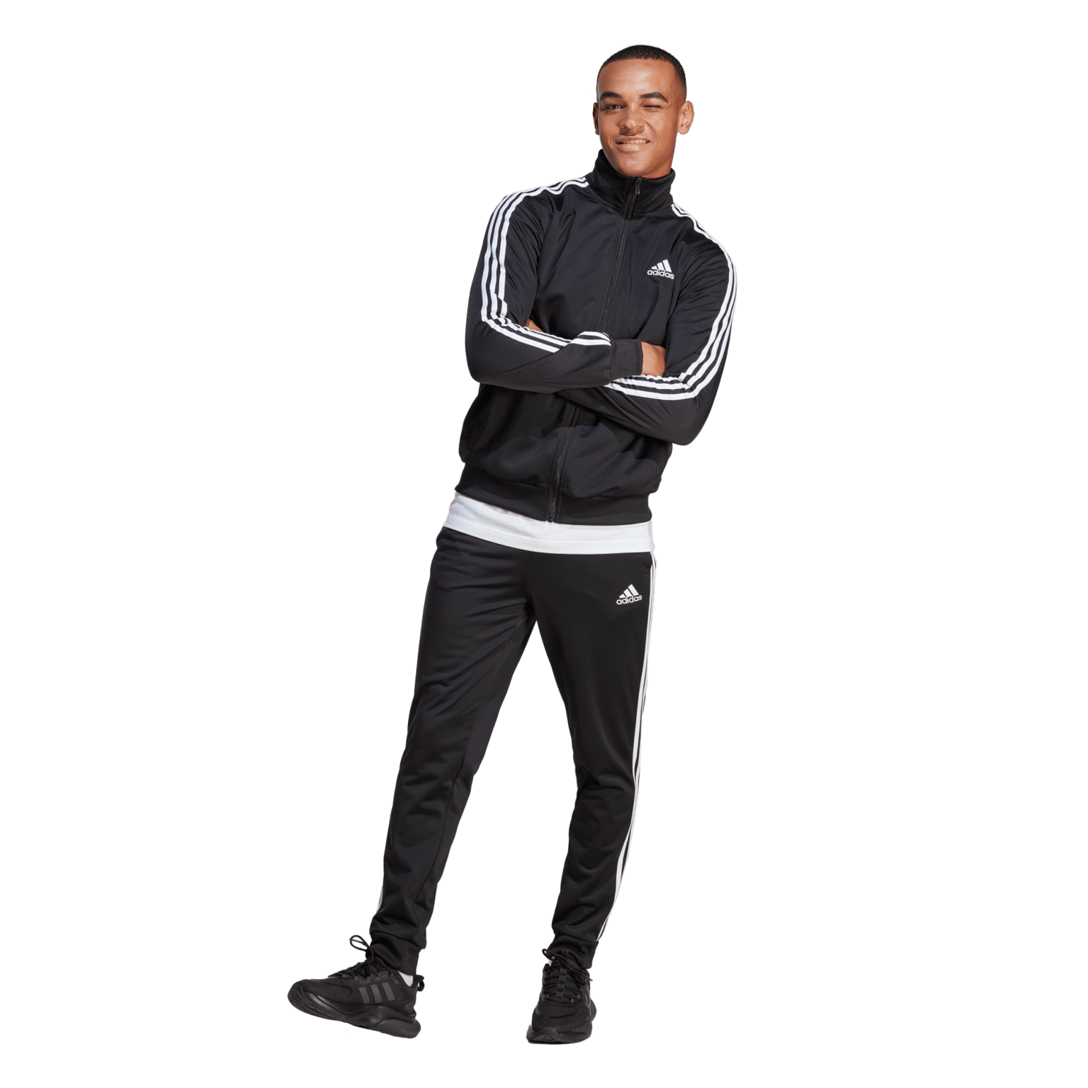 adidas Basic 3-Stripes Tricot Tracksuit, спортивный костюм, мужской