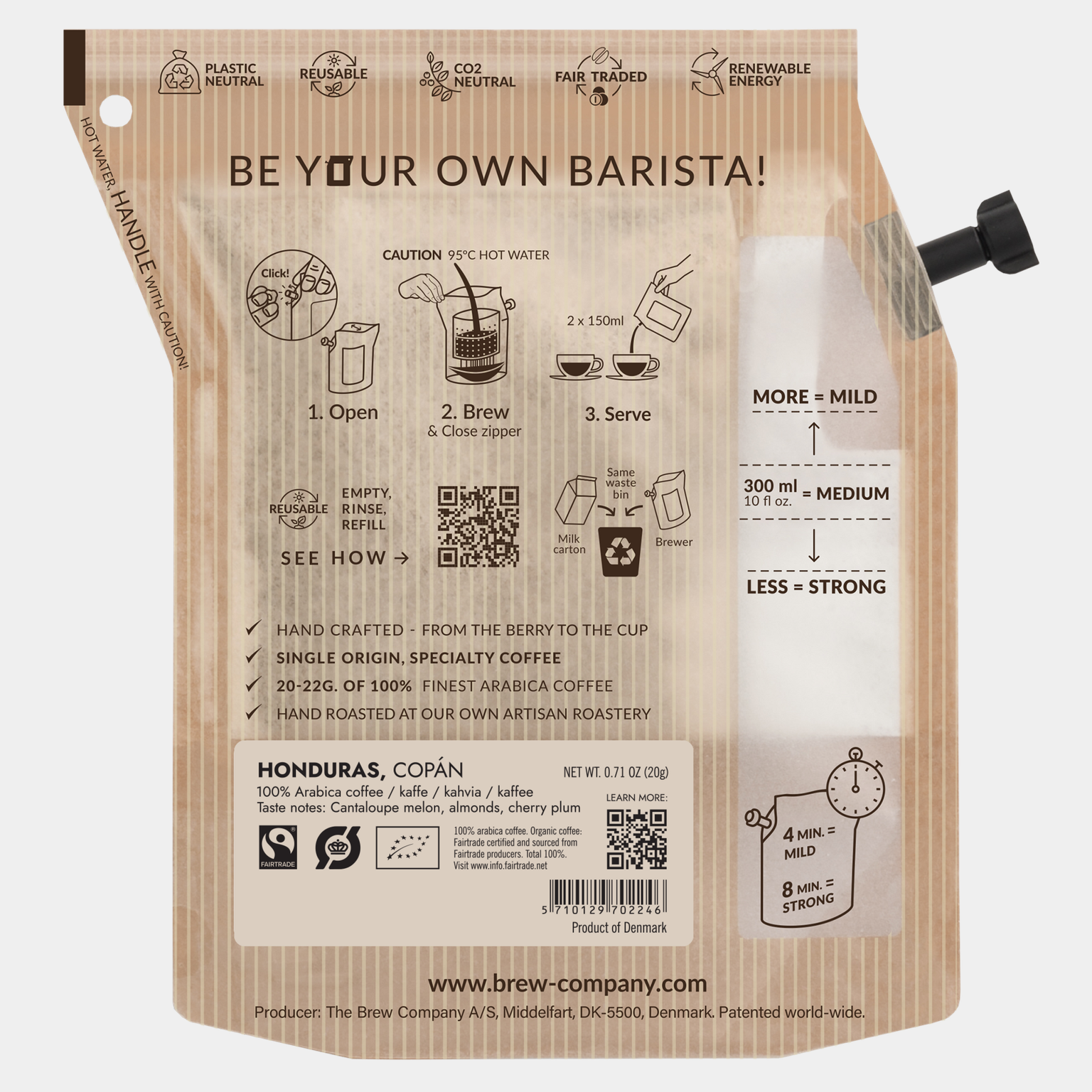 Honduras 2 Cup Coffee, Medium, medium roast, kahvipussi - full image 2